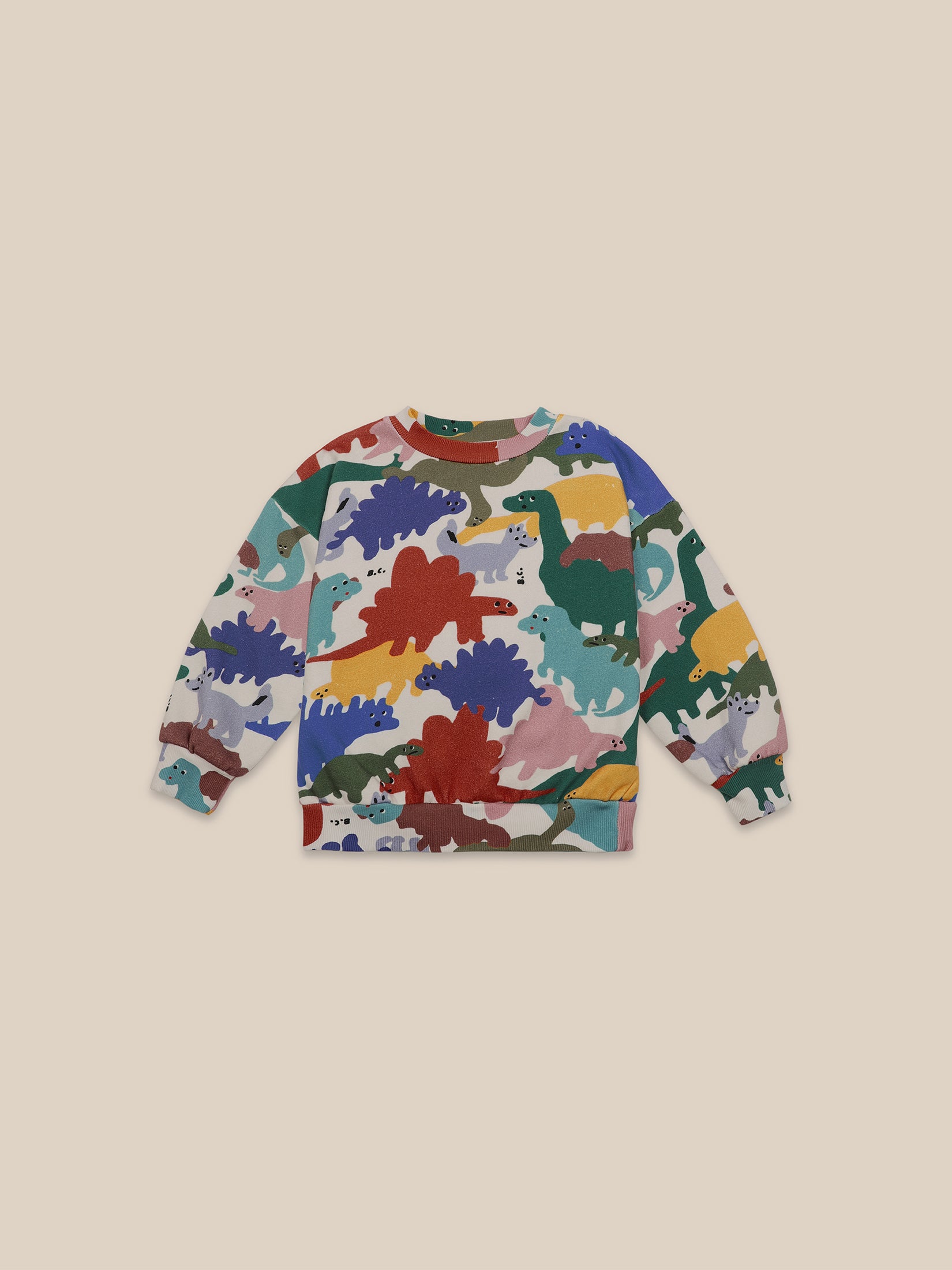 Boys Pristine Dinos Organic Cotton Sweatshirt