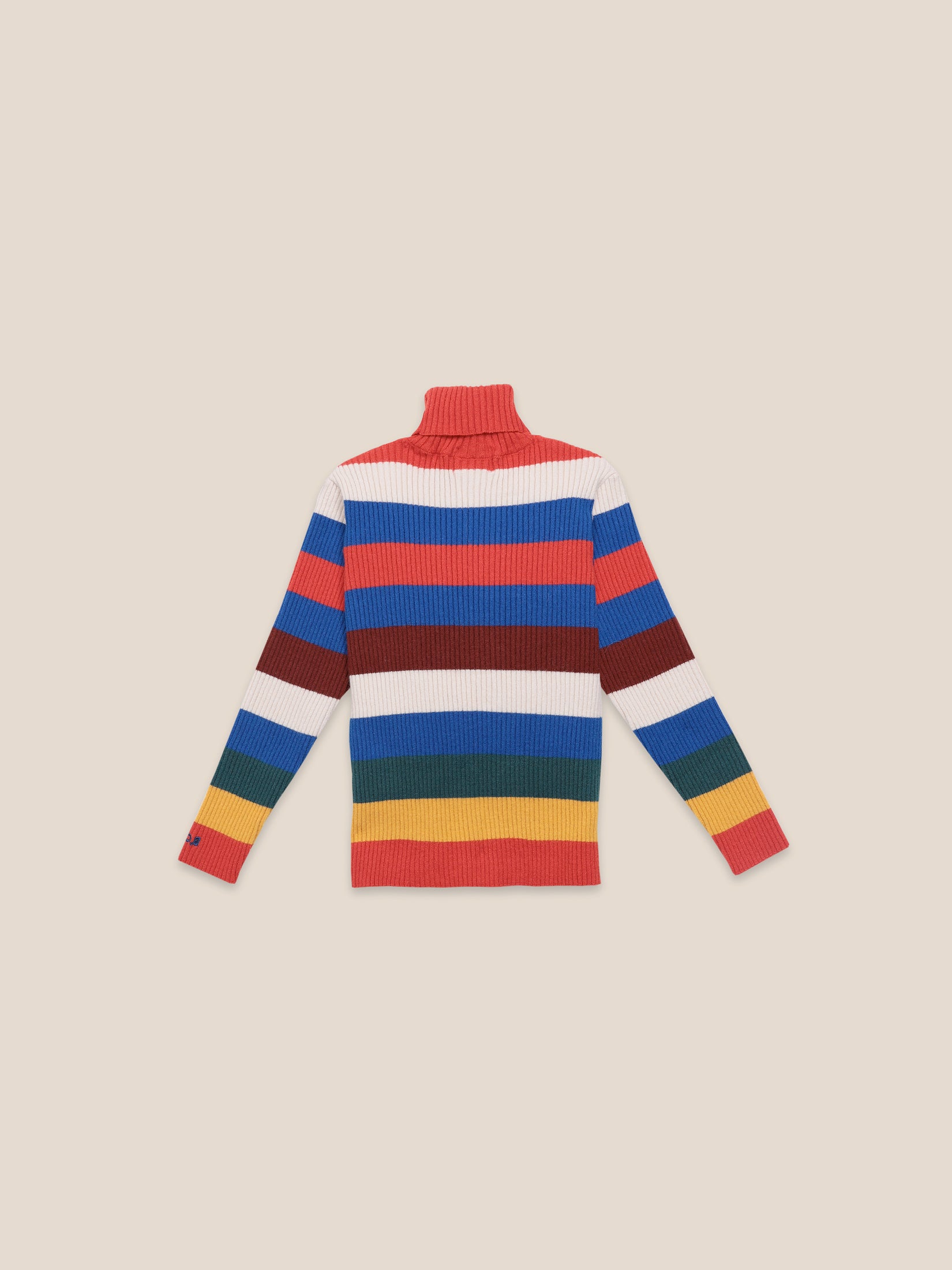 Boys & Girls Electric Blue Multicolor Stripes Jumper