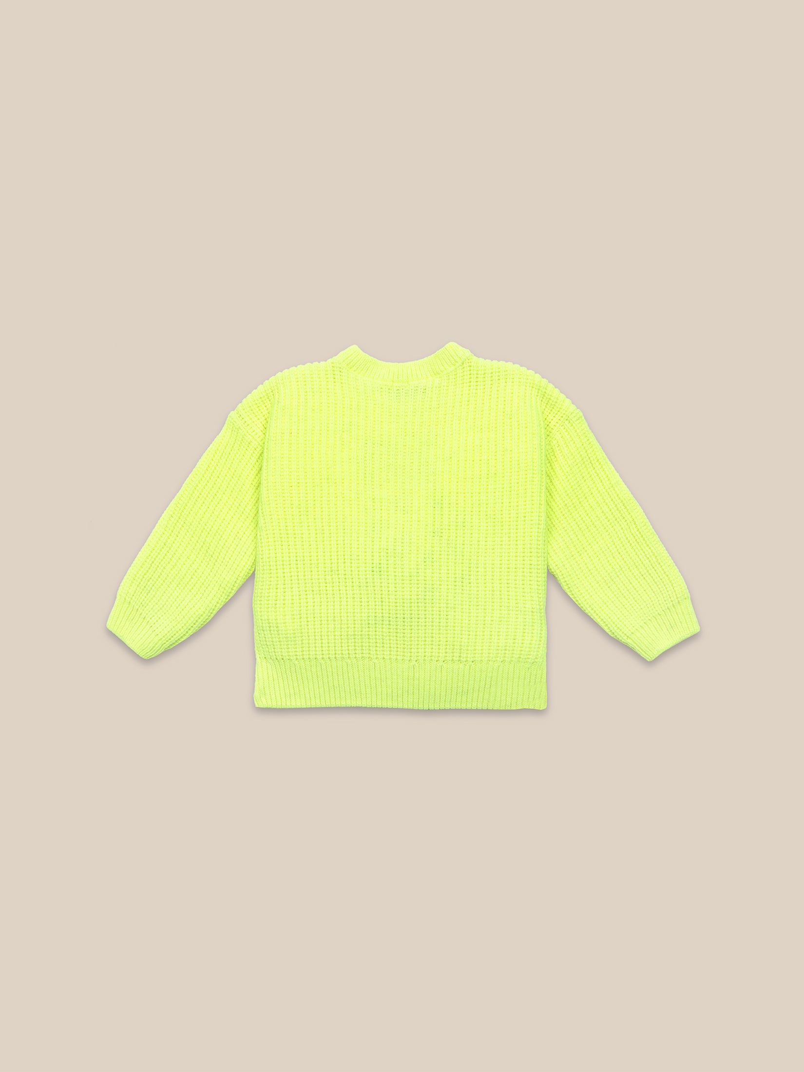 Boys & Girls Electric Yellow Cat Jumper