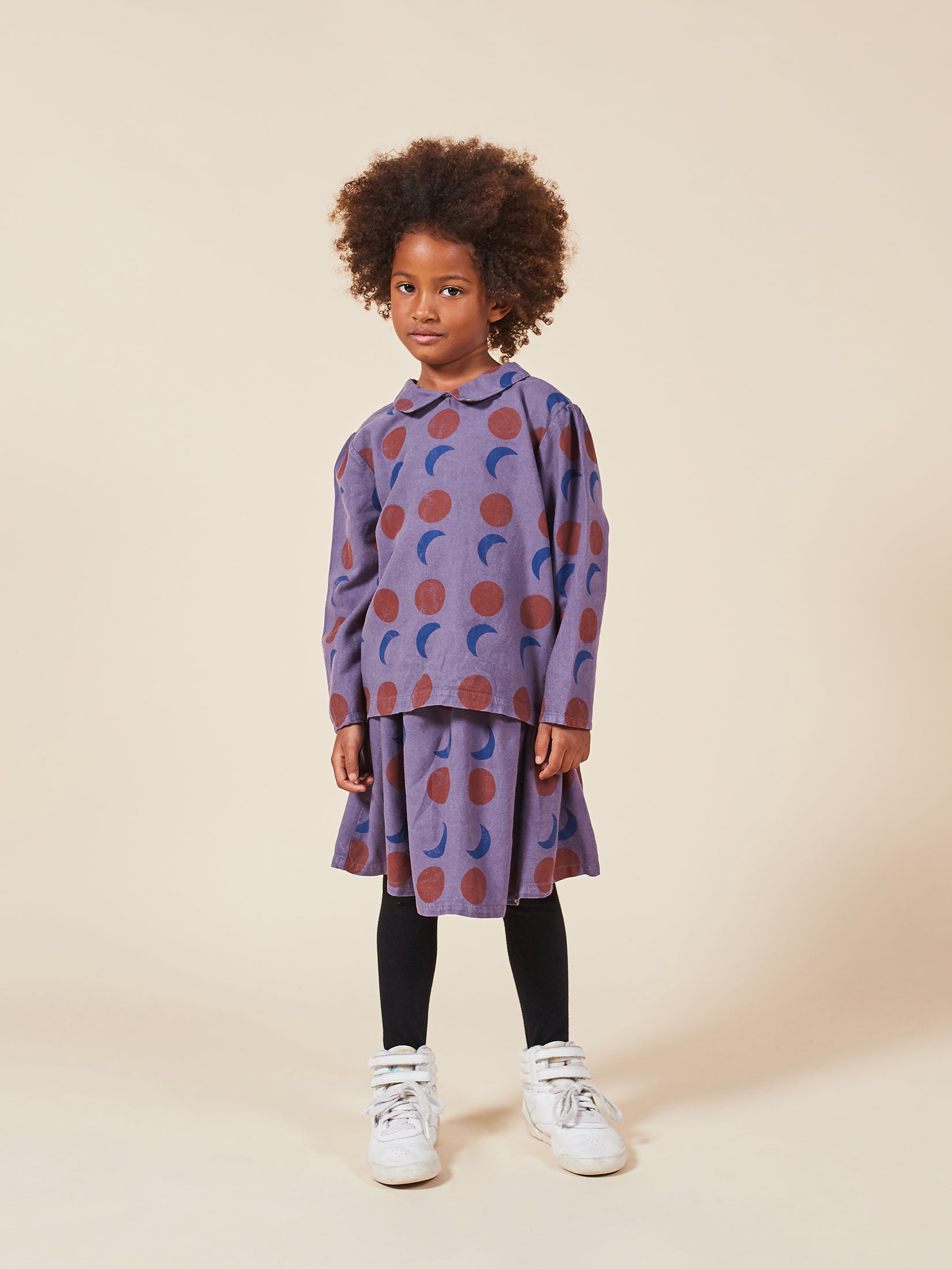 Girls Grape Compote Solar Eclipse Woven Skirt