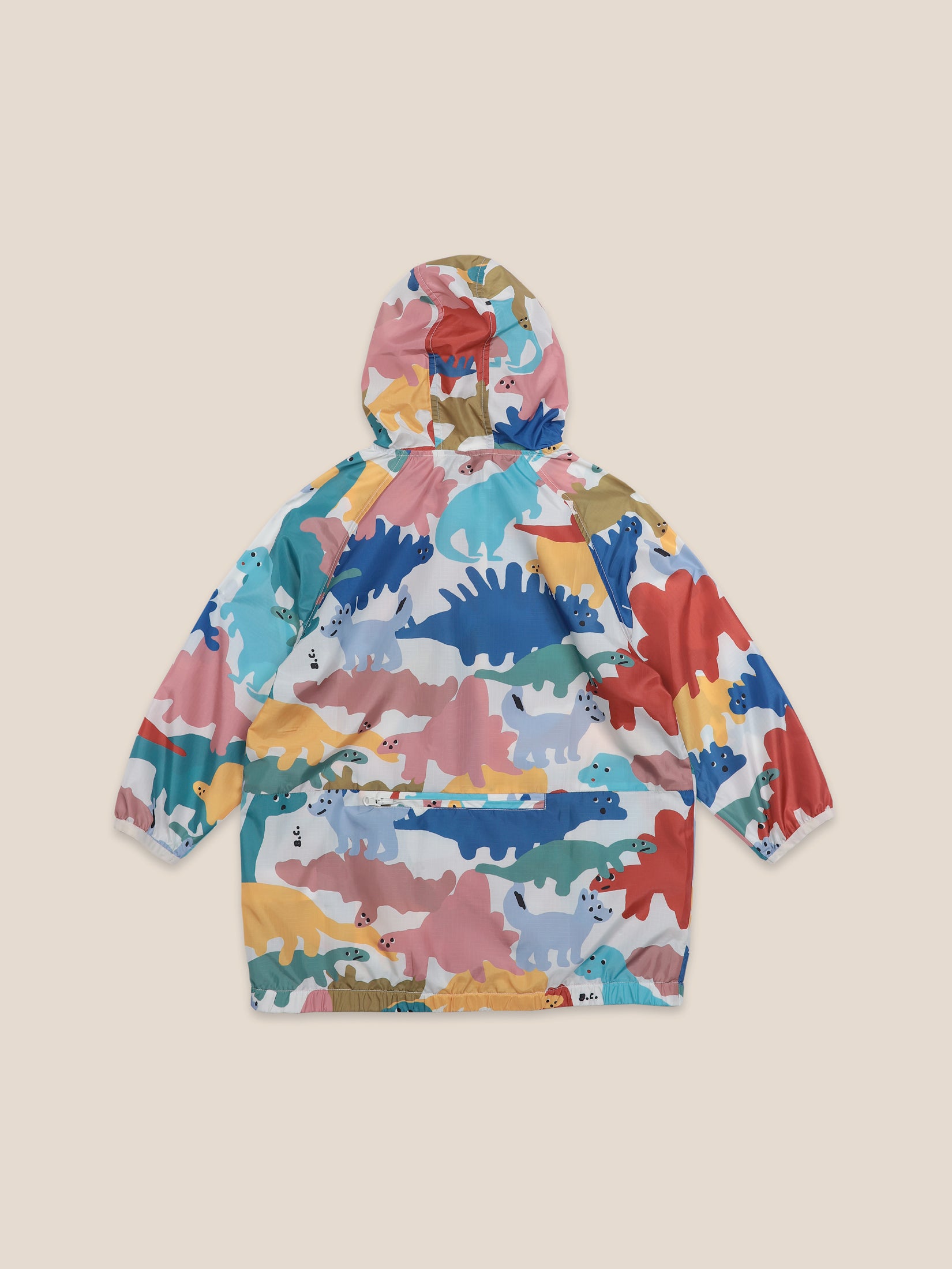 Boys & Girls Brown Rice Dinos All Over Rain Jacket