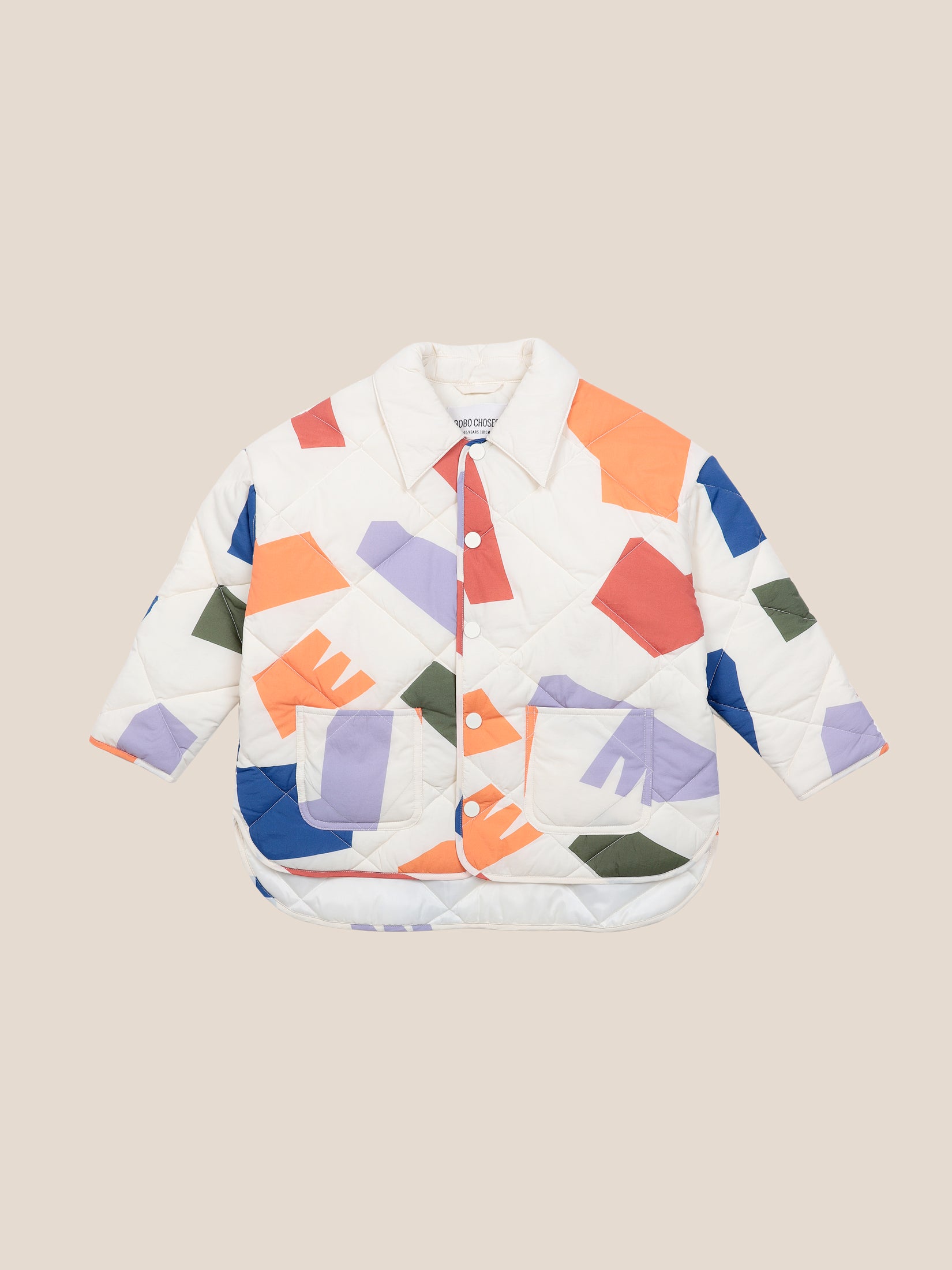 Boys White Shadows Quilted Jacket