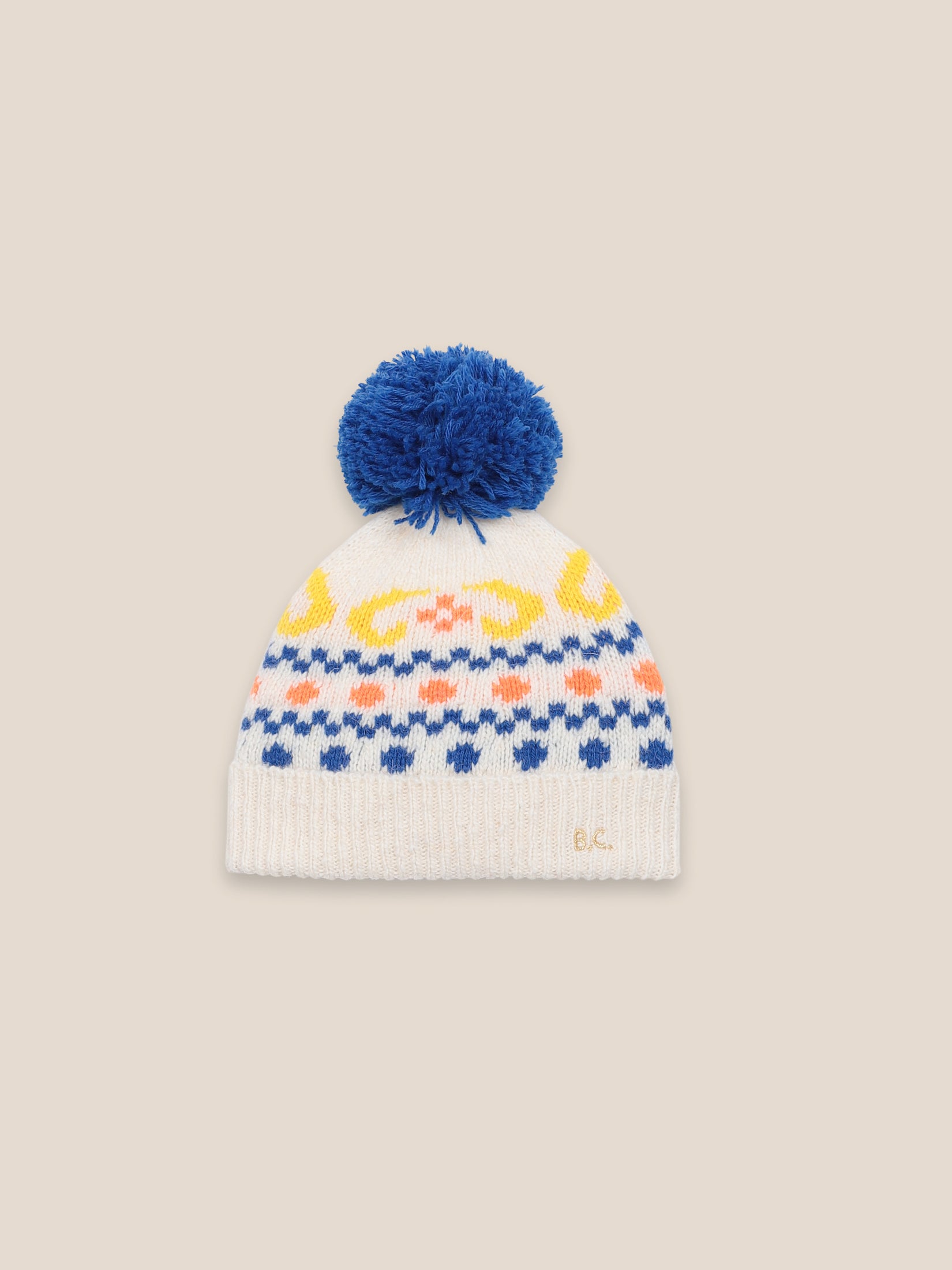 Boys & Girls Brown Rice Eclipse Pompon Beanie
