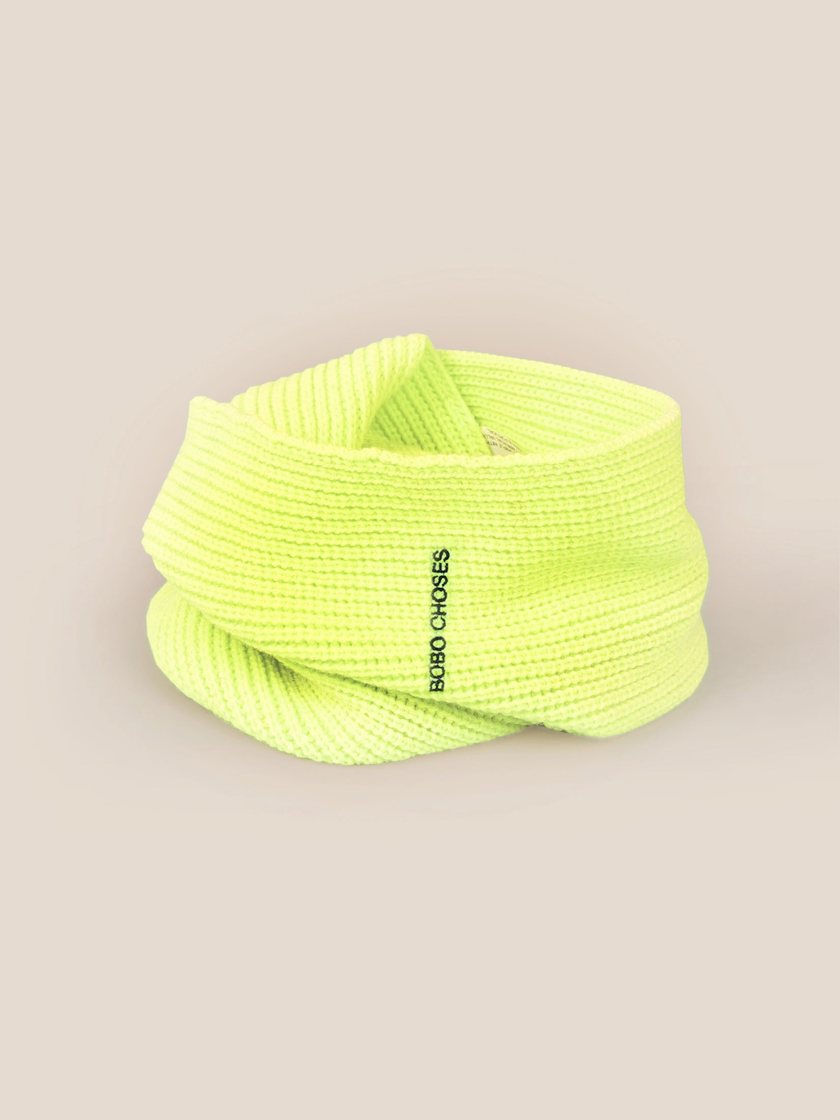 Boys & Girls Electric Yellow Logo Neck Warmer