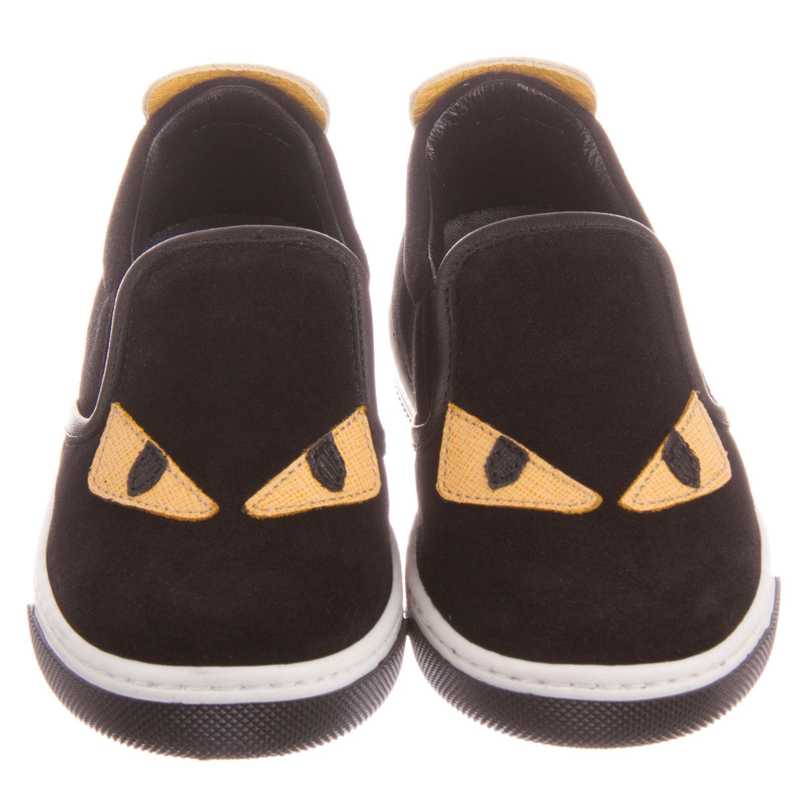 Boys&Girls Black Suede Monster Trainers - CÉMAROSE | Children's Fashion Store - 2