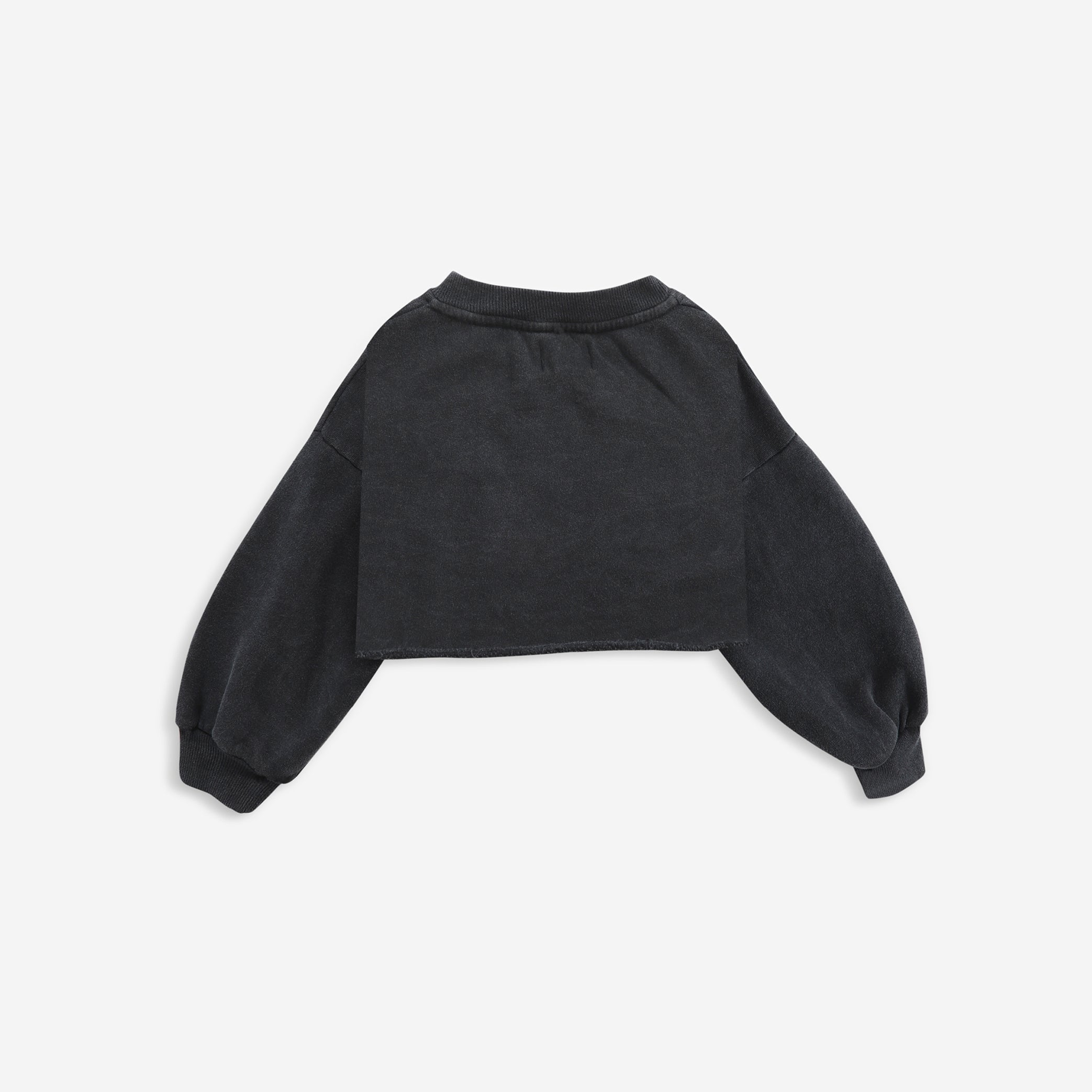 Girls Grey Logo Cotton Sweatshirt