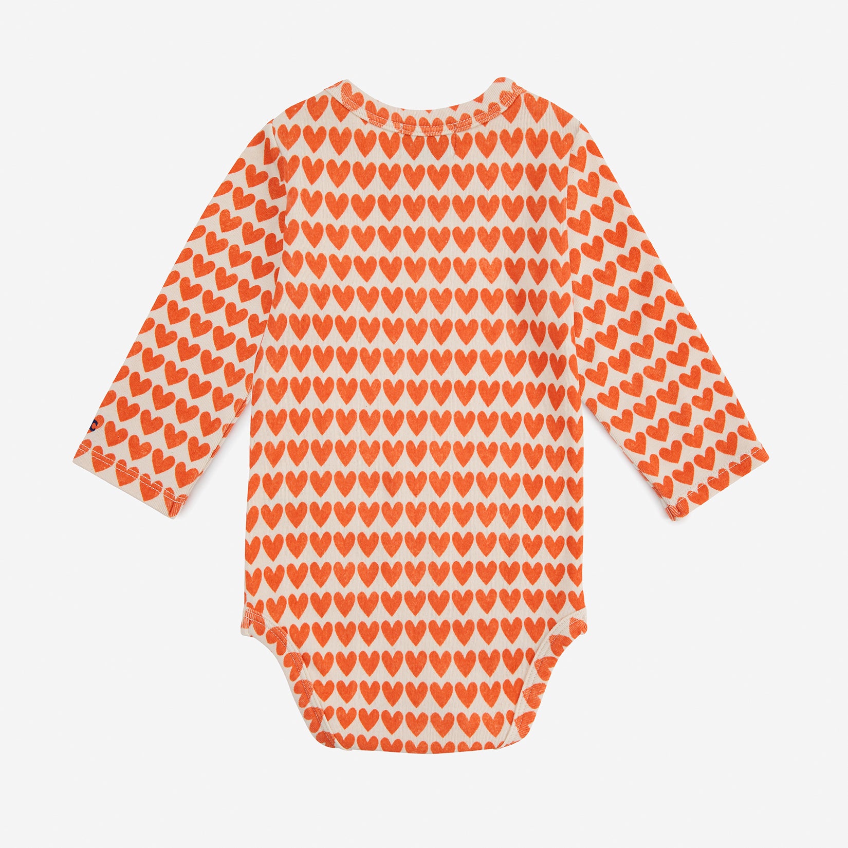 Baby Boys & Girls Red Heart Cotton Babysuit