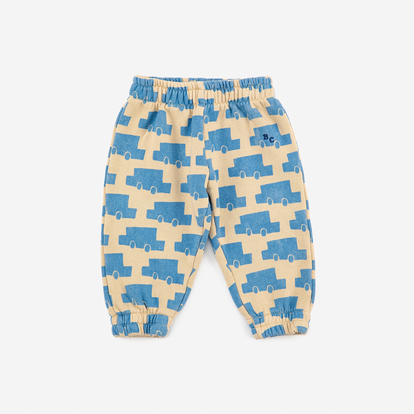 Baby Boys & Girls Beige Printed Cotton Trousers