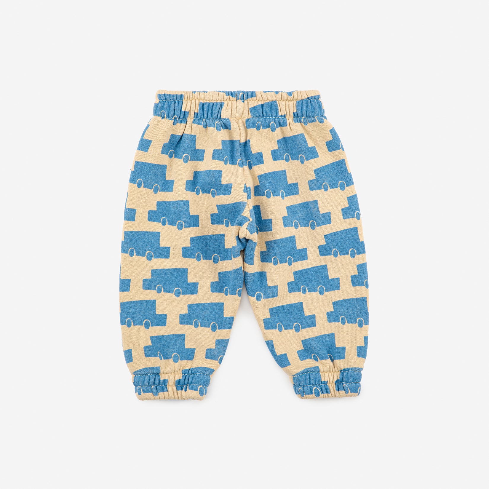 Baby Boys & Girls Beige Printed Cotton Trousers