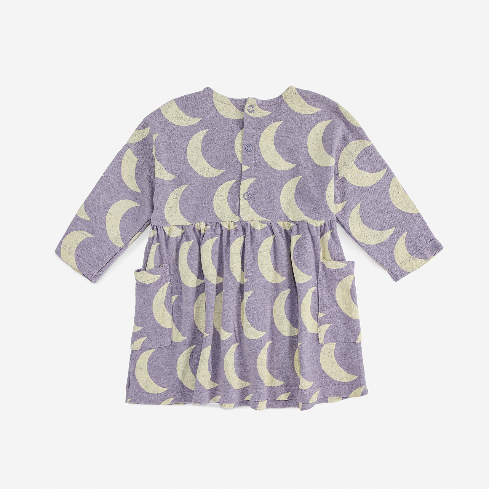 Baby Girls Lavender Moon Printed Cotton Dress