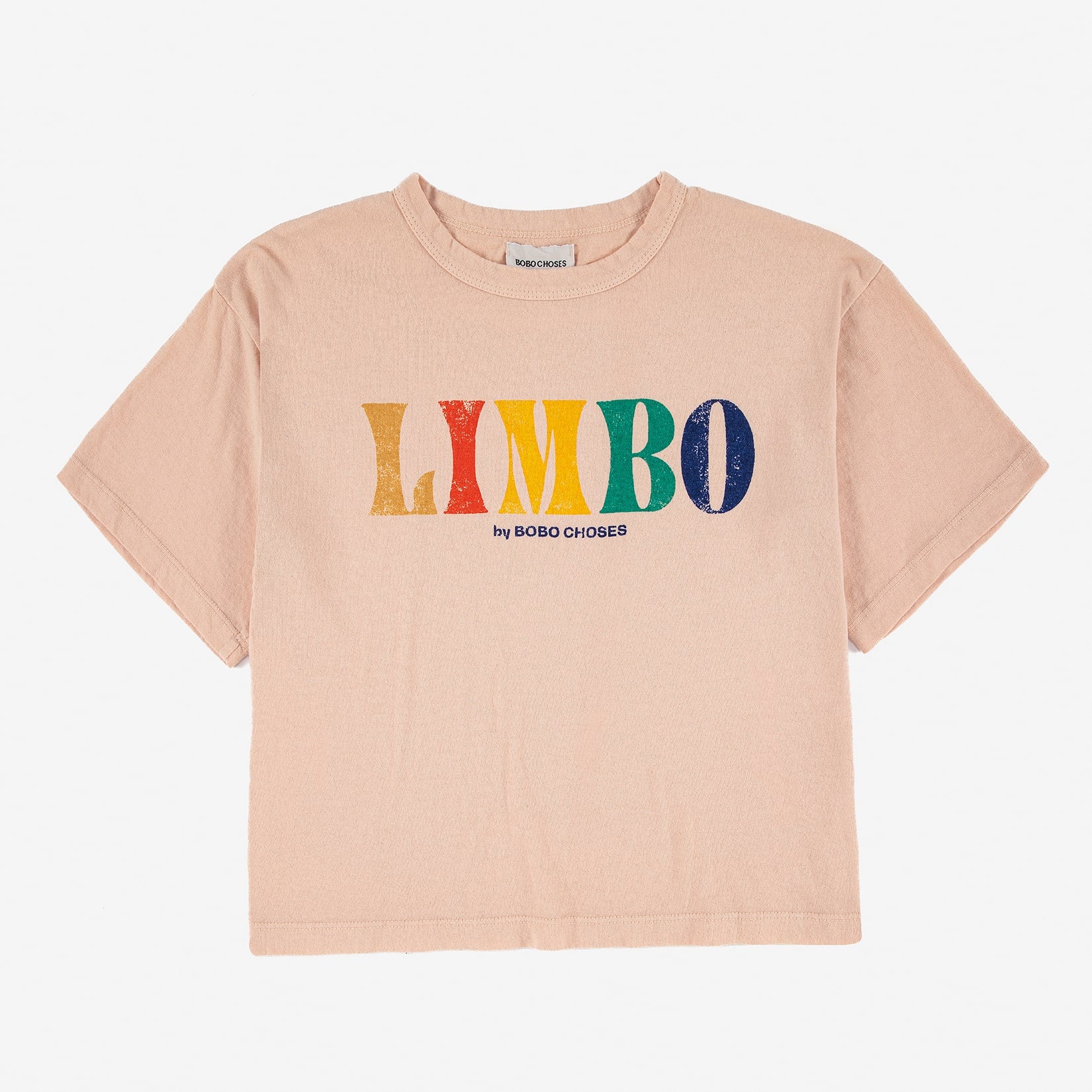 Boys & Girls Light Pink Logo Cotton T-Shirt