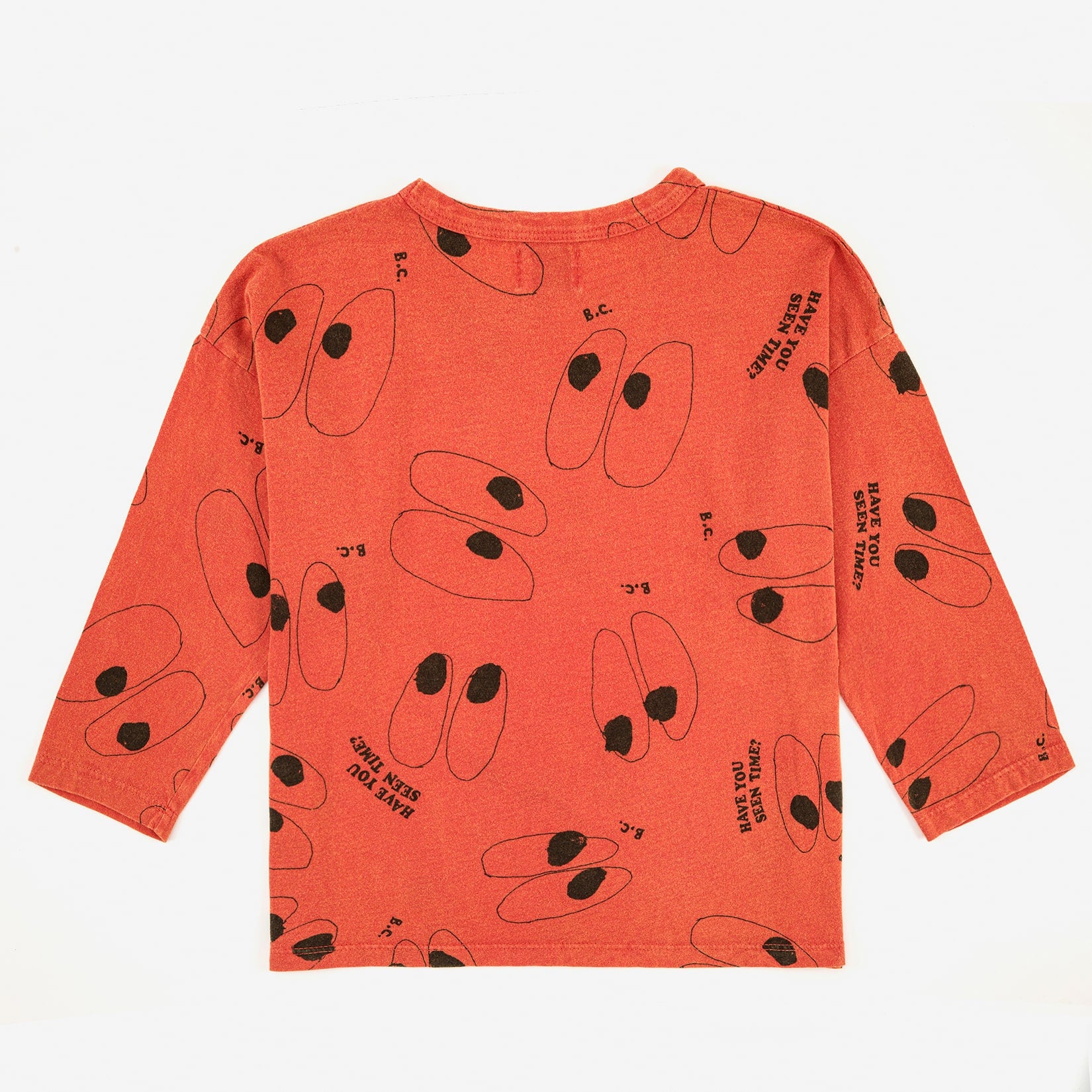 Boys & Girls Orange Printed Cotton T-Shirt