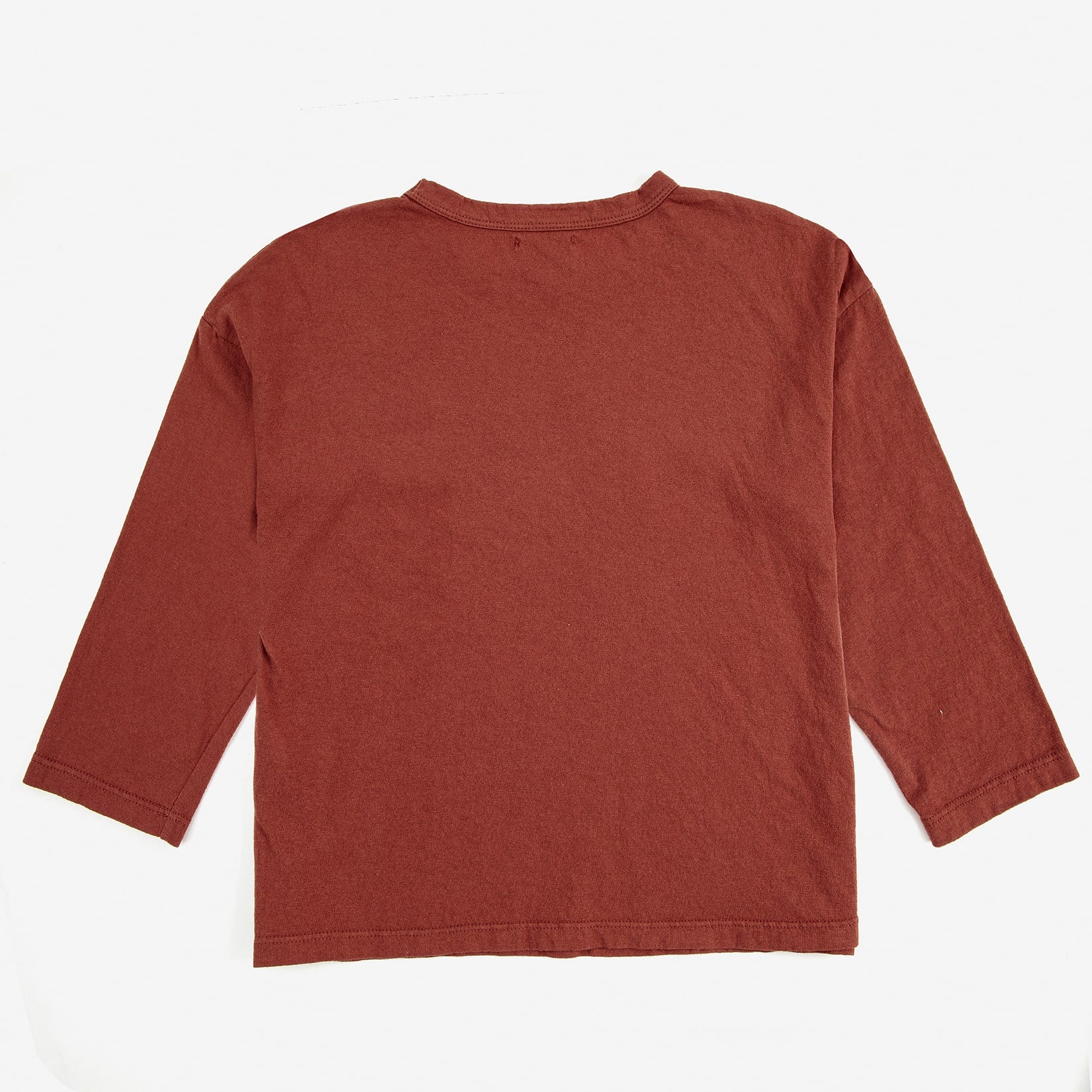 Boys & Girls Dark Red Logo Cotton T-Shirt