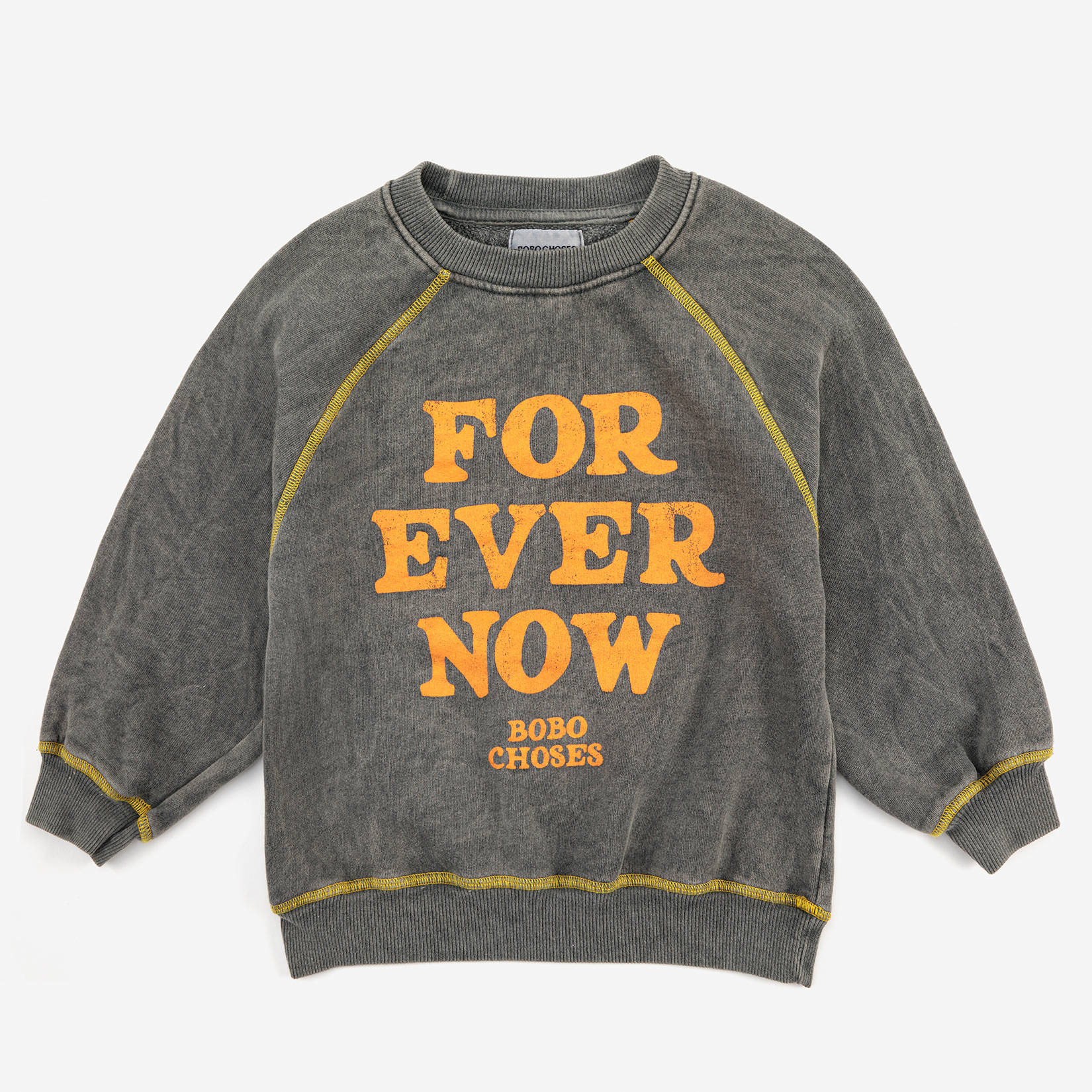 Boys & Girls Grey Logo Cotton Sweatshirt