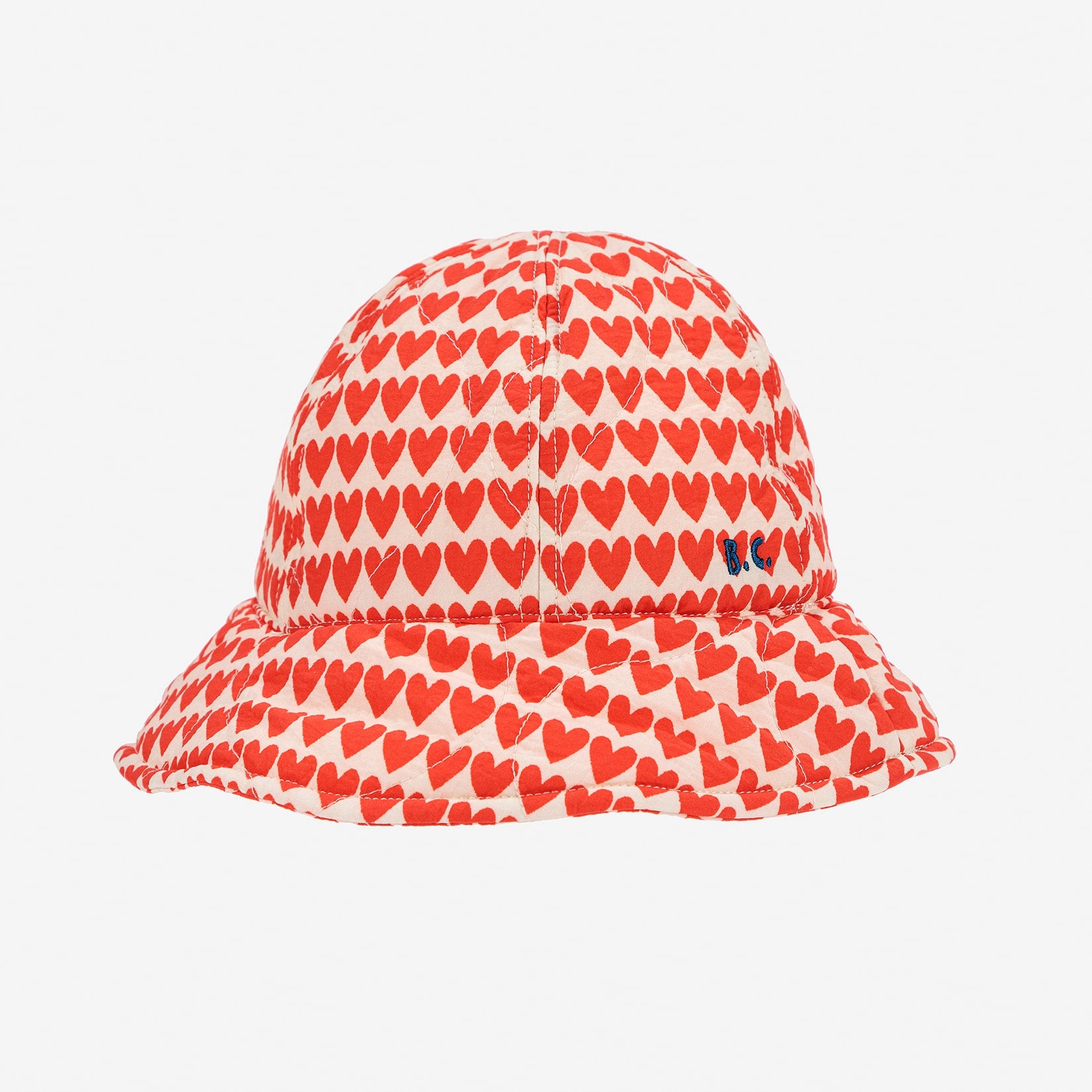 Girls Red Heart Bucket Hat