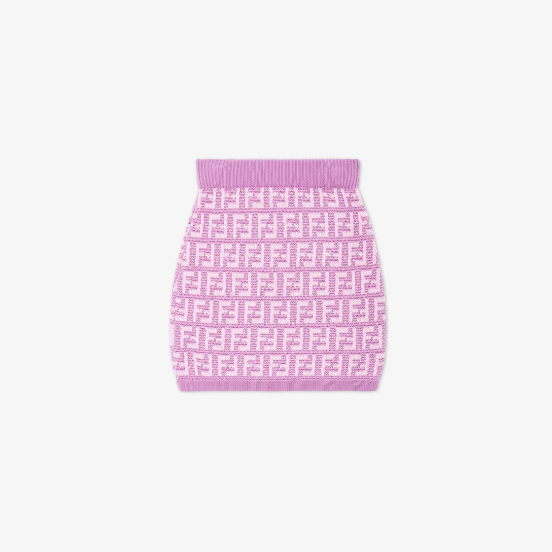 Girls Purple Logo Knit Skirt