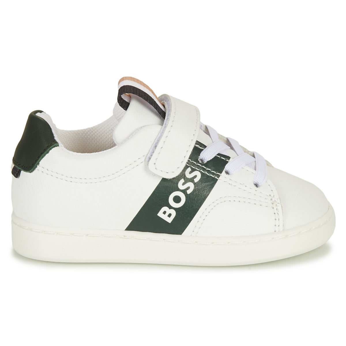 Baby Boys White Logo Shoes