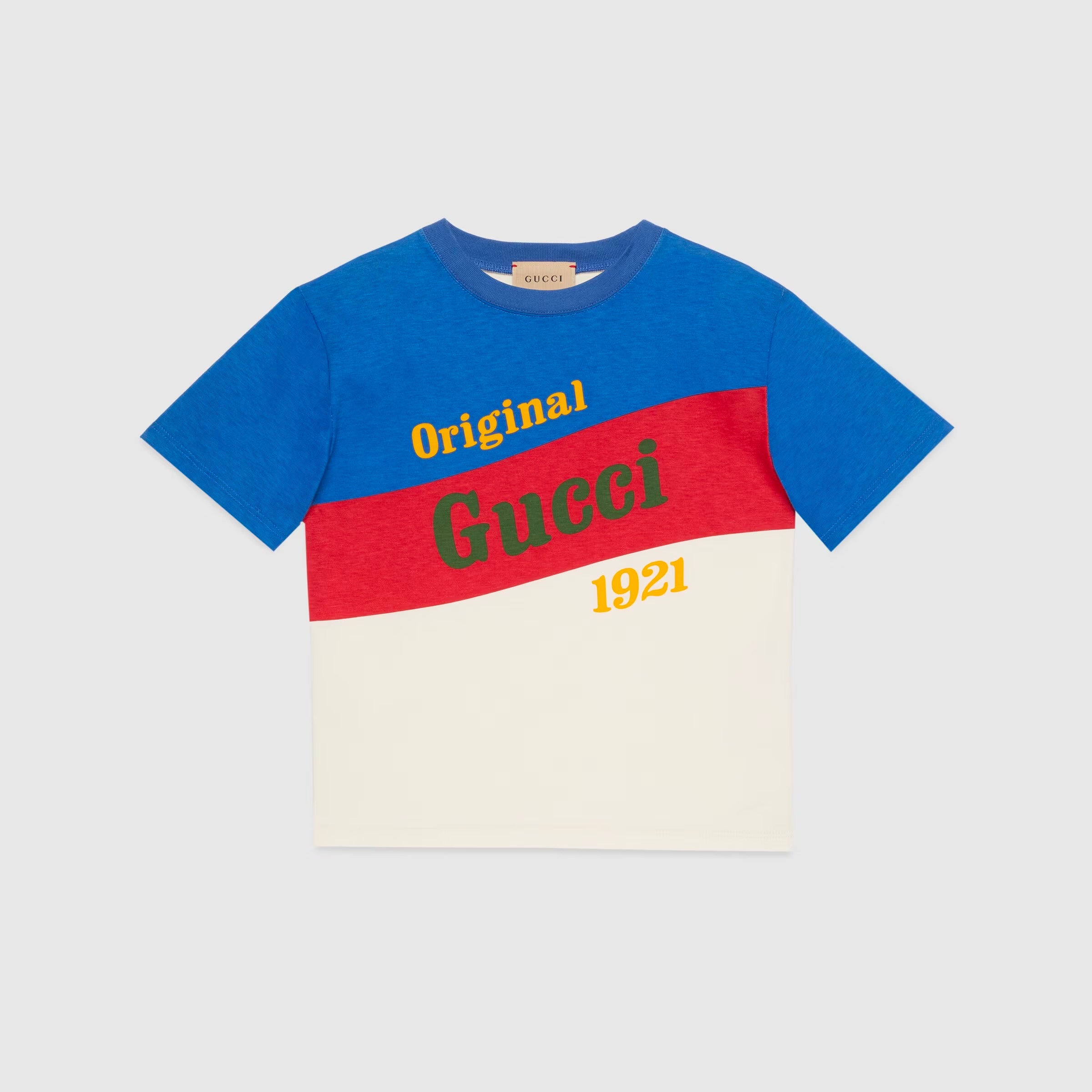Boys & Girls Blue Logo Cotton T-Shirt