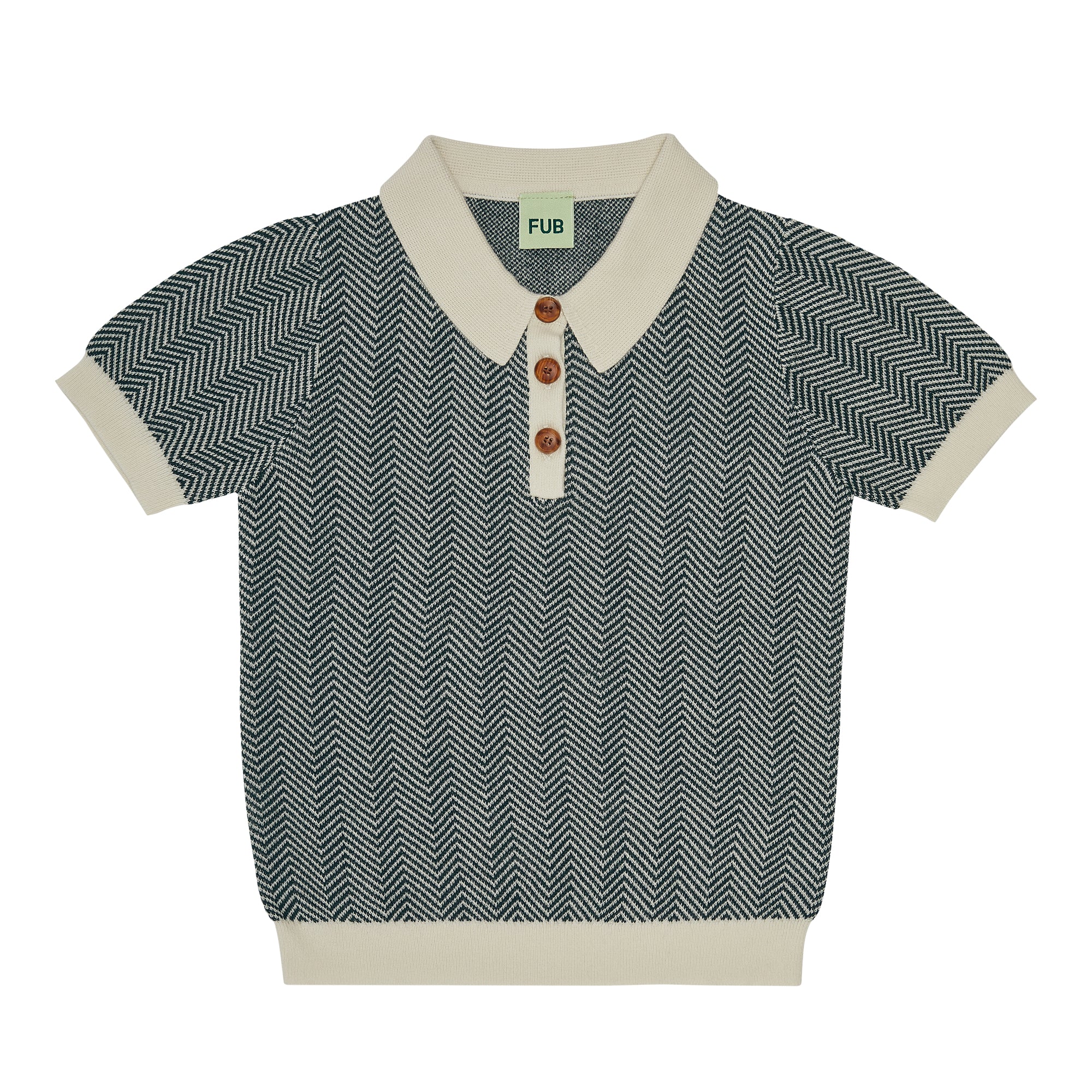 Boys & Girls Dark Green Cotton Polo Shirt