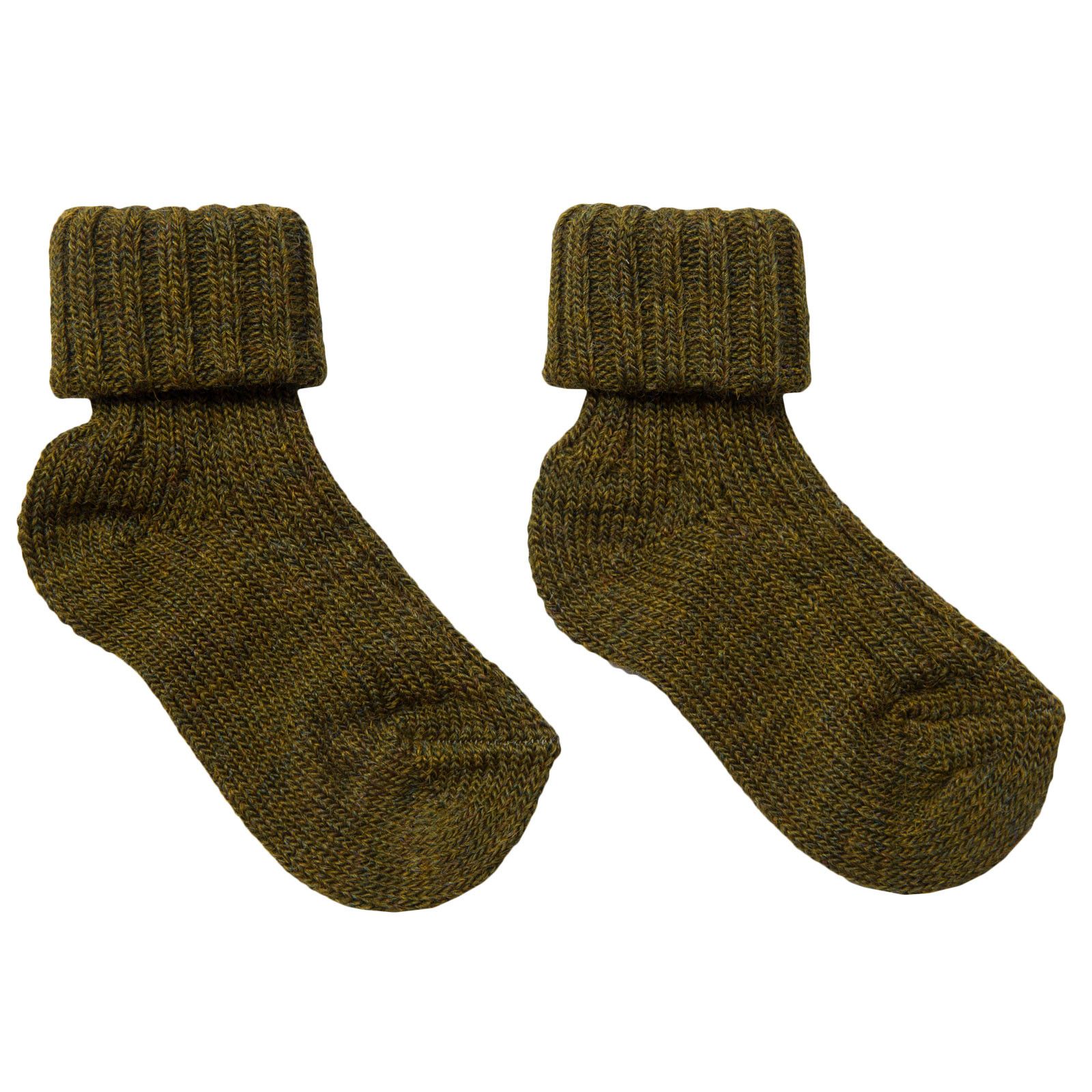 Baby Light Brown Knitted Low Socks - CÉMAROSE | Children's Fashion Store - 1