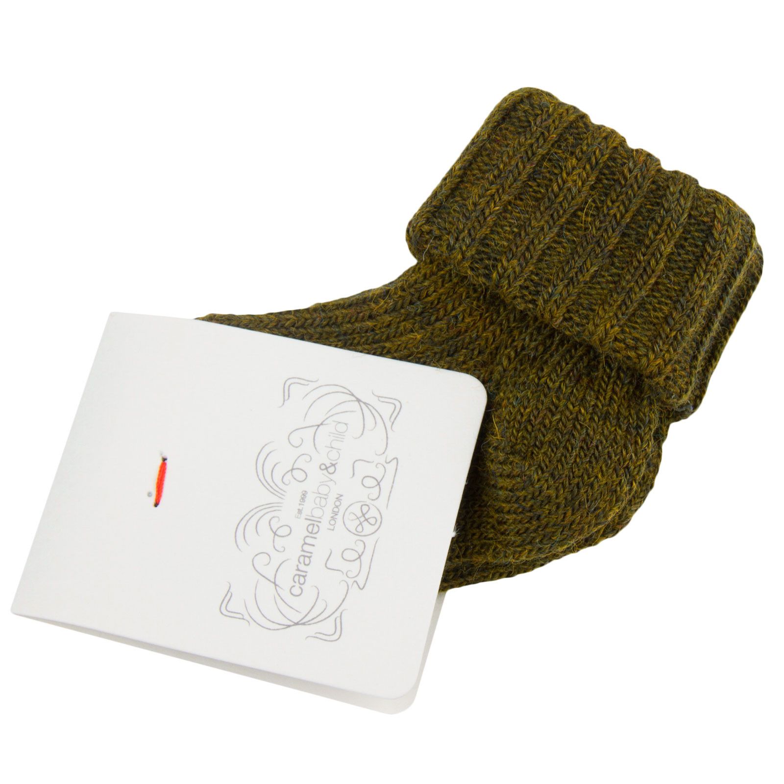 Baby Light Brown Knitted Low Socks - CÉMAROSE | Children's Fashion Store - 2