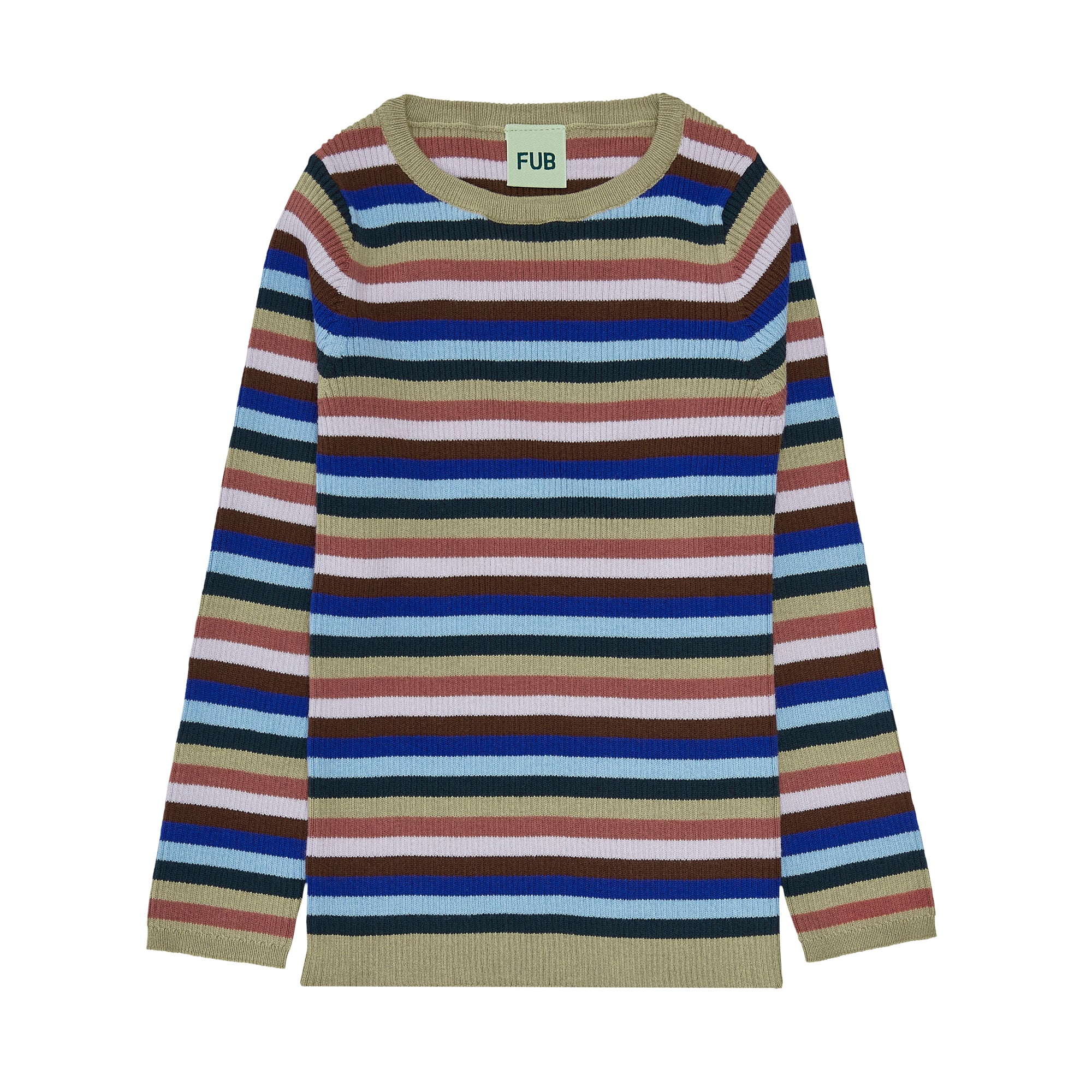 Boys & Girls Multicolor Stripes Cotton T-Shirt