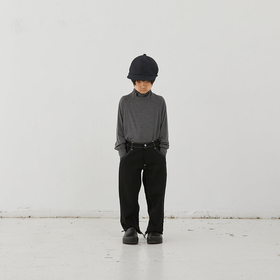 Boys & Girls Black Denim Trousers