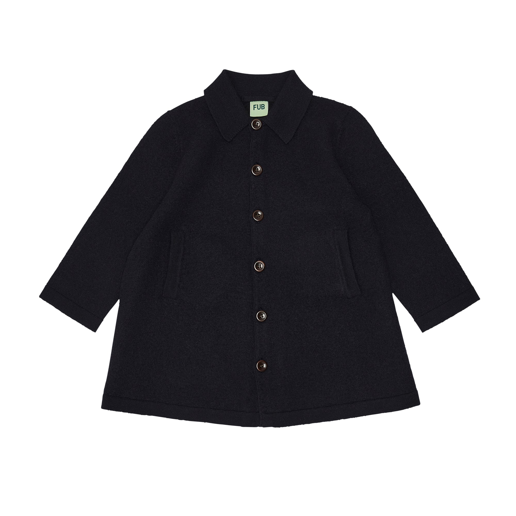 Boys & Girls Dark Navy Wool Coat