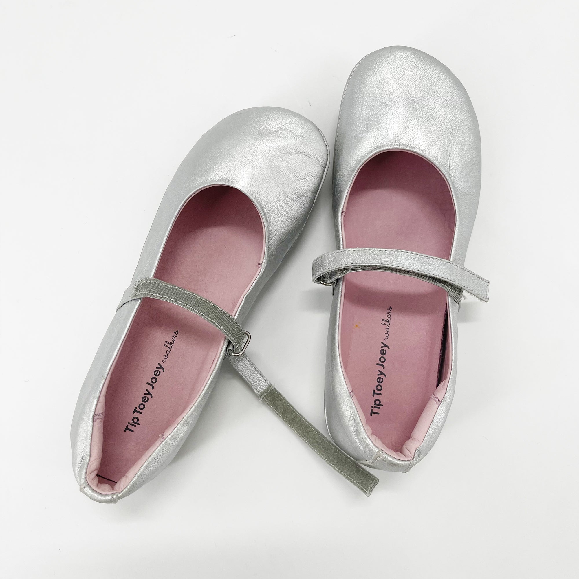 Girls Silver Flat Shoes
