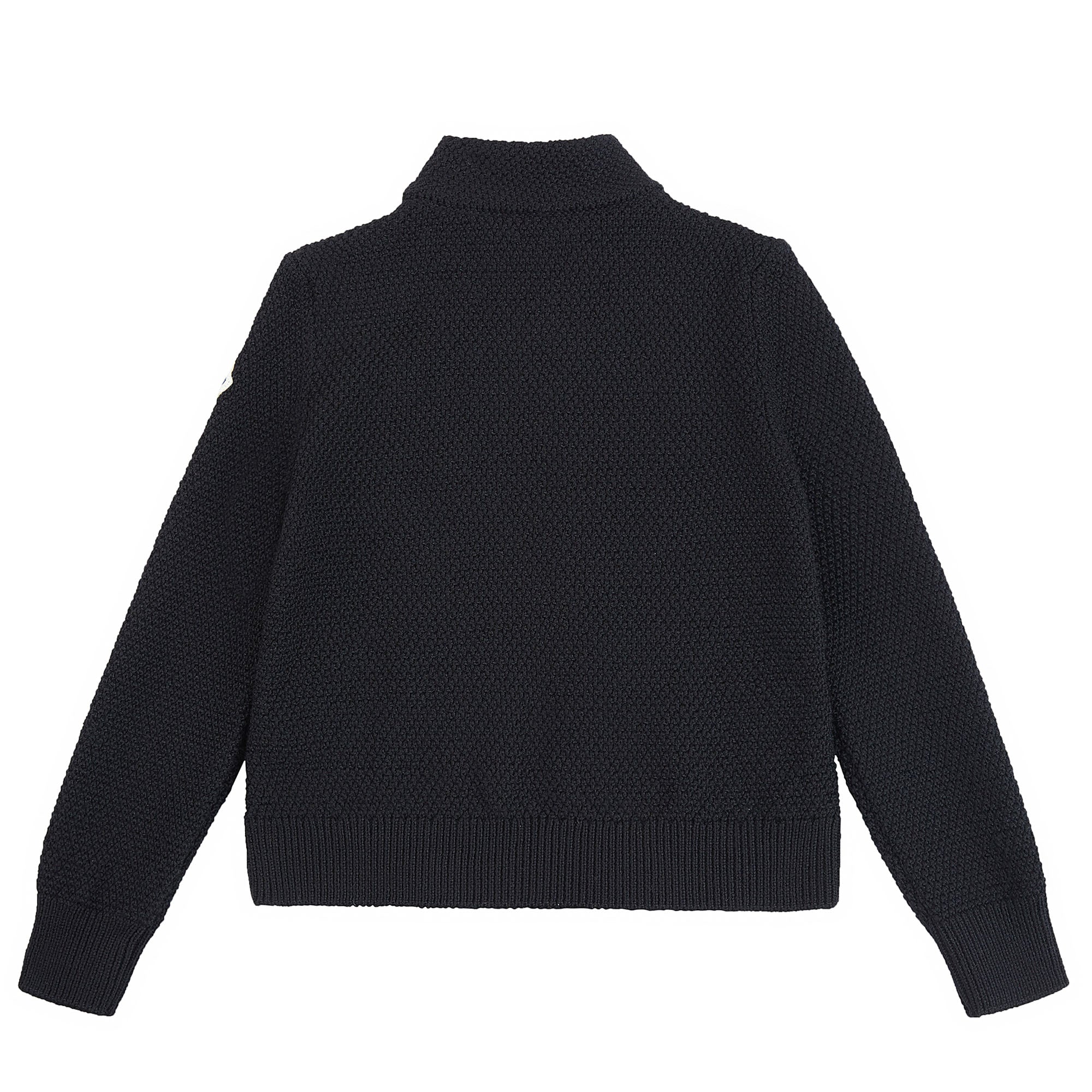 Girls Black Zip Cardigan