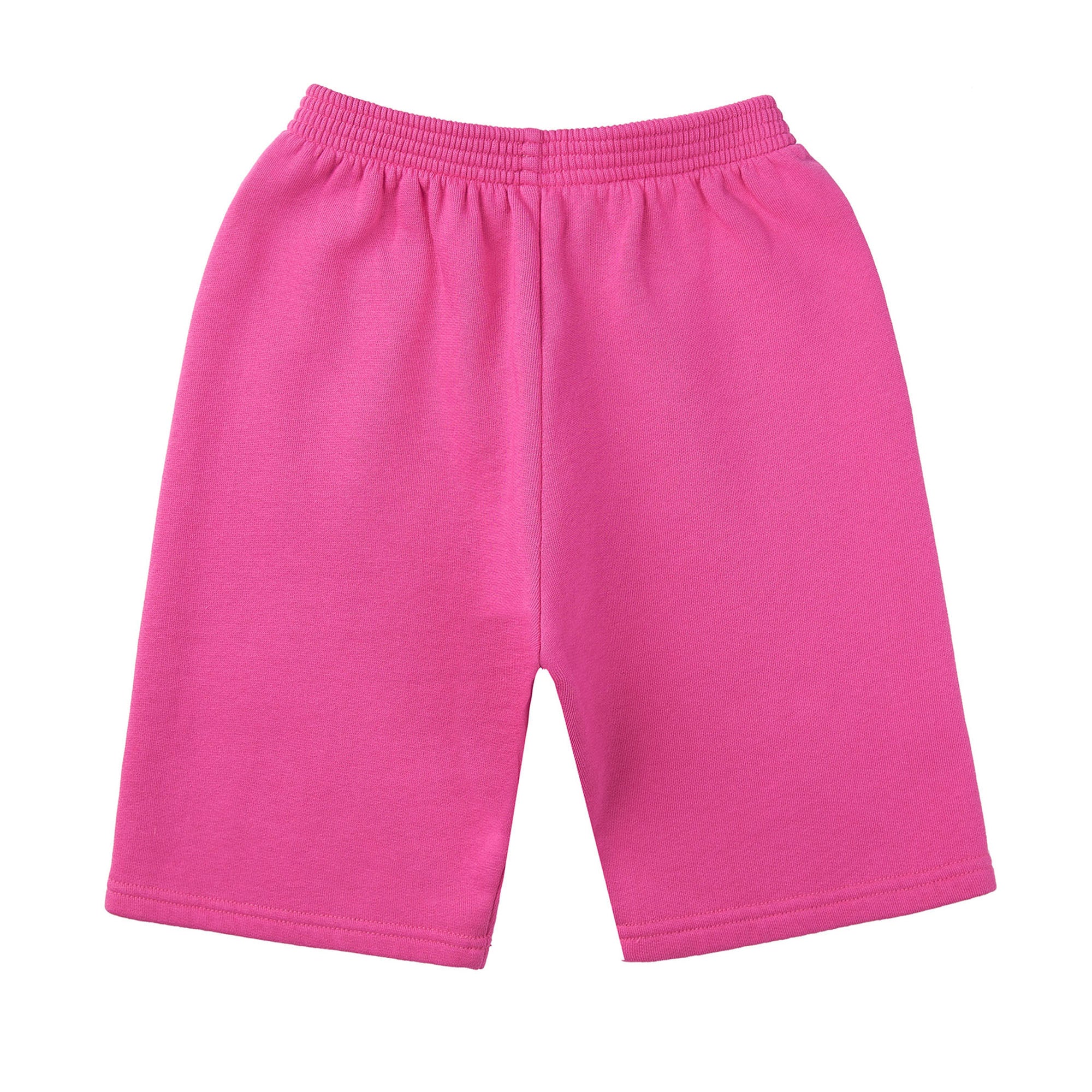 Girls Pink Logo Cotton Shorts