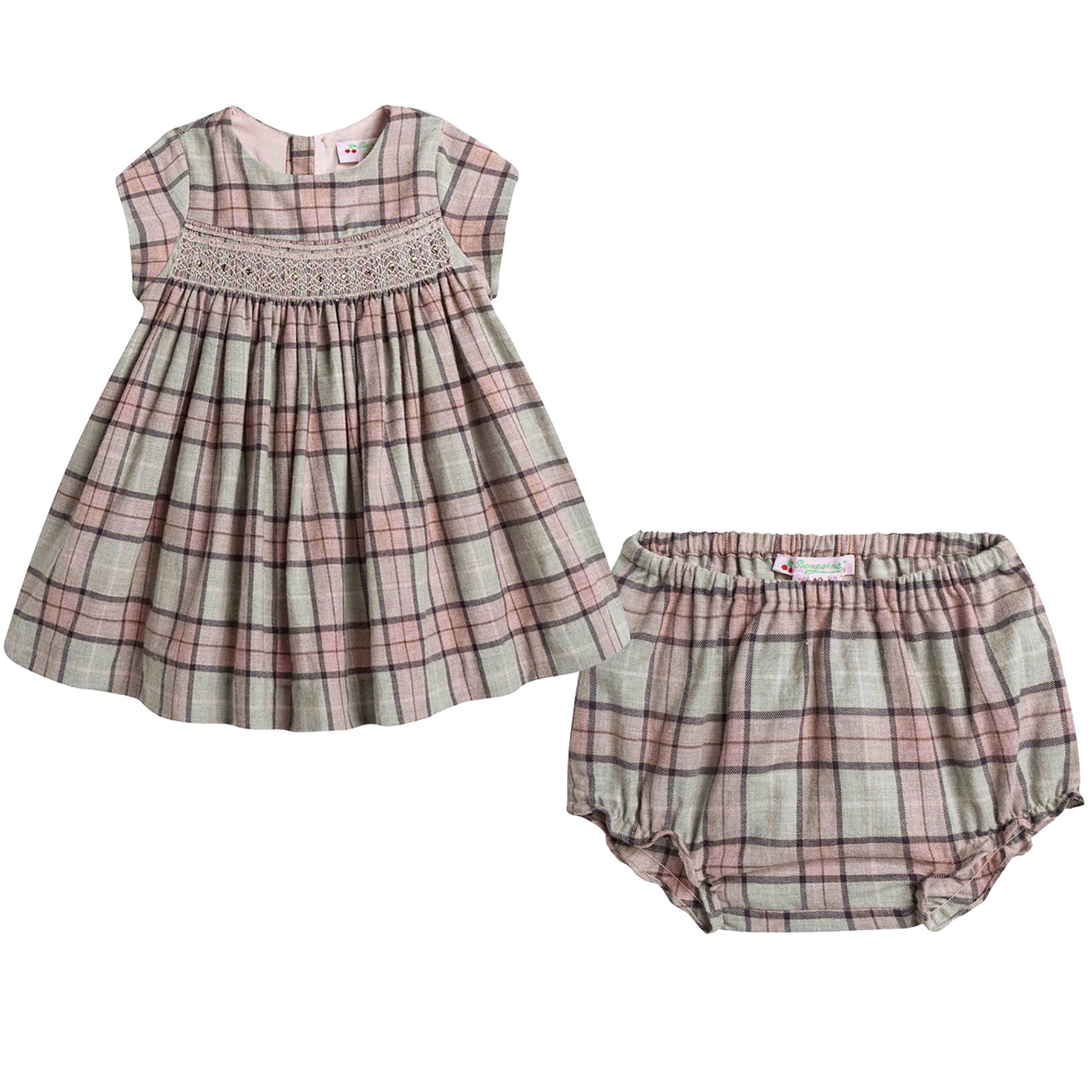Baby Girls Multicolor Plaid Dress - CÉMAROSE | Children's Fashion Store - 1