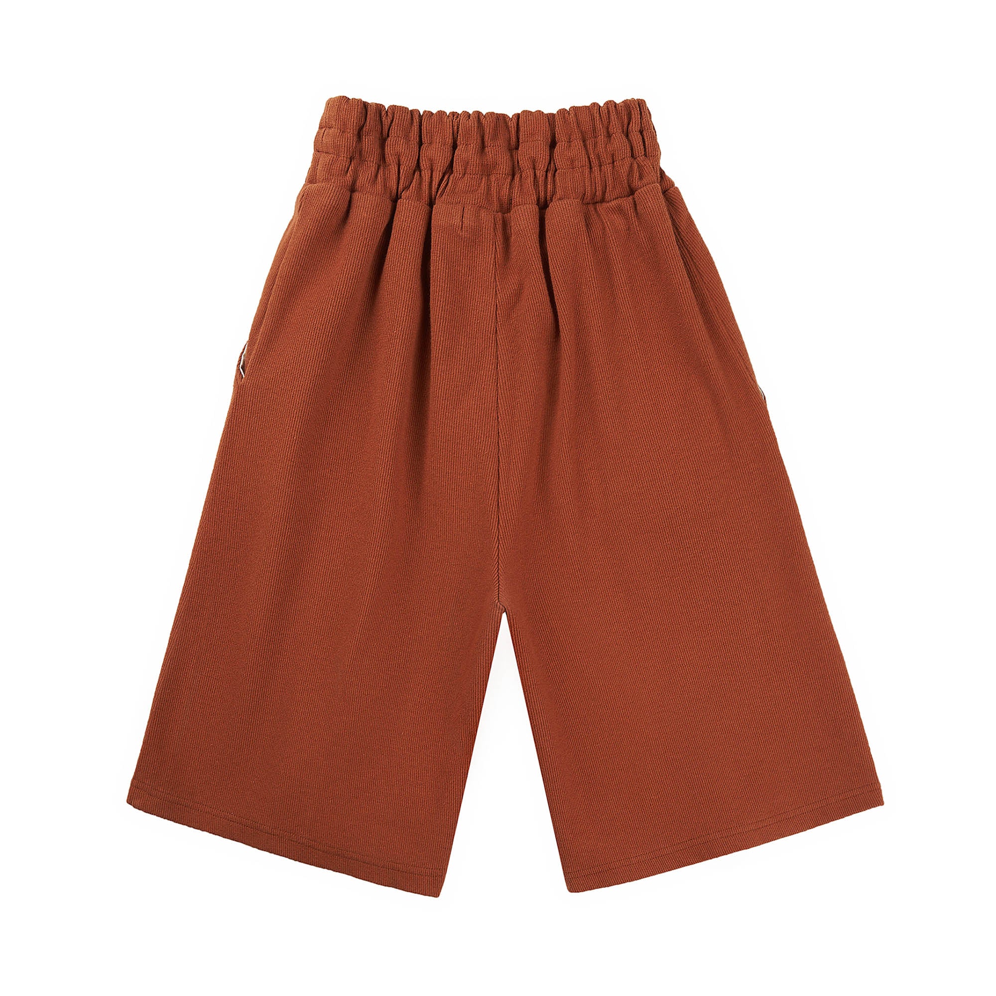 Girls Brown Cotton Trousers