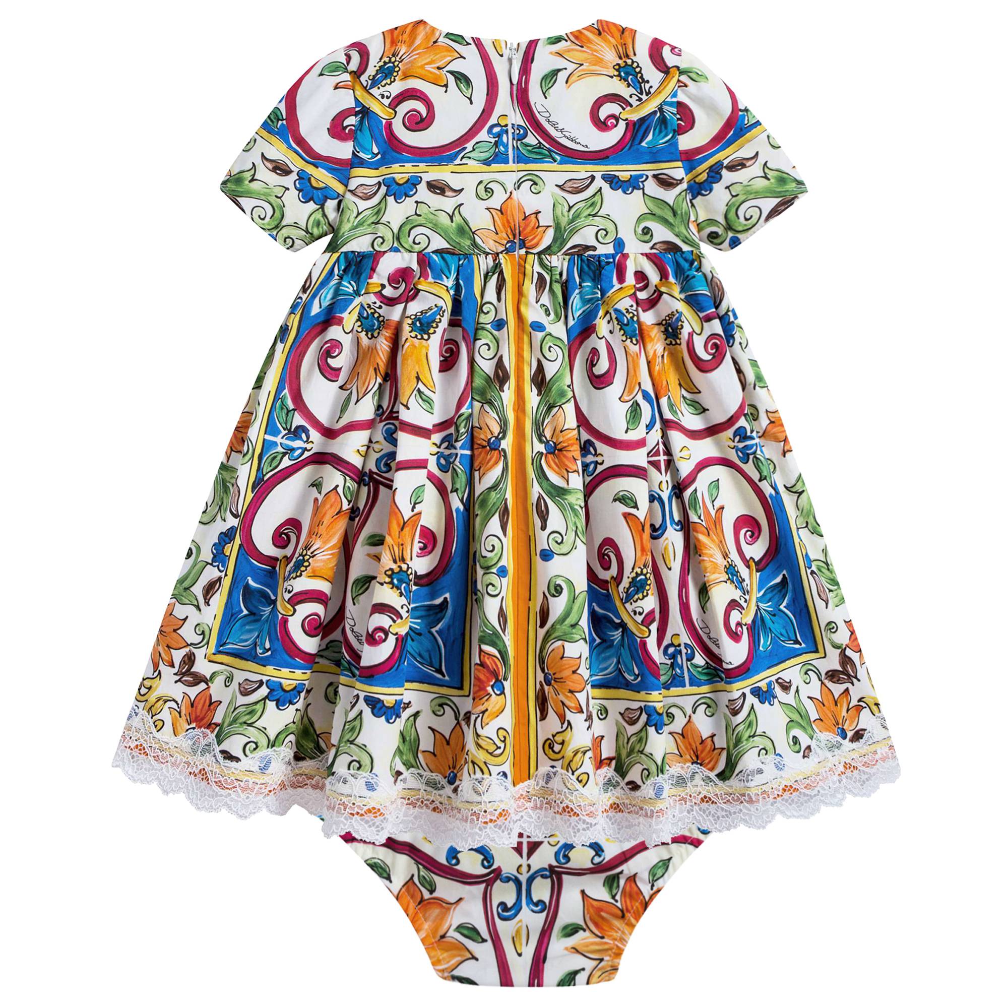 Baby Girls Lace Printing Dress