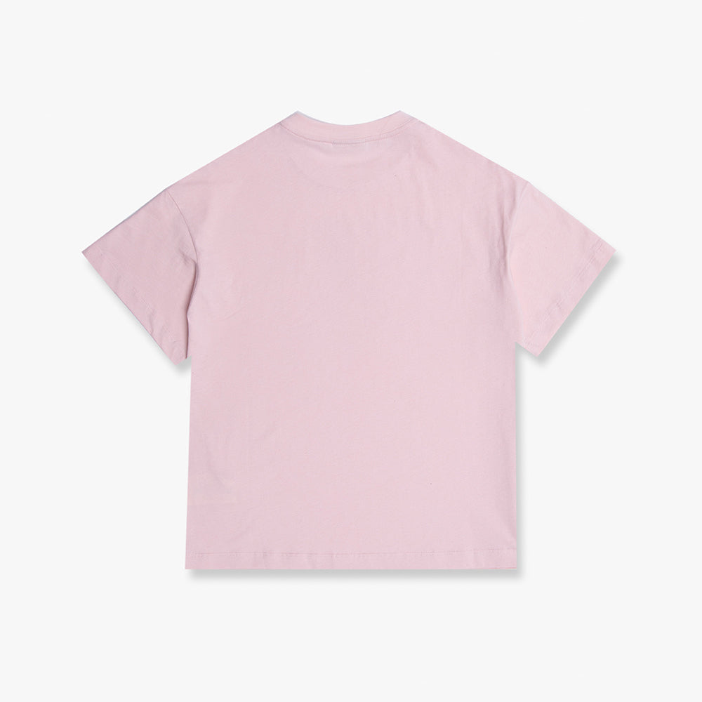 Boys & Girls Pink Logo Cotton T-Shirt