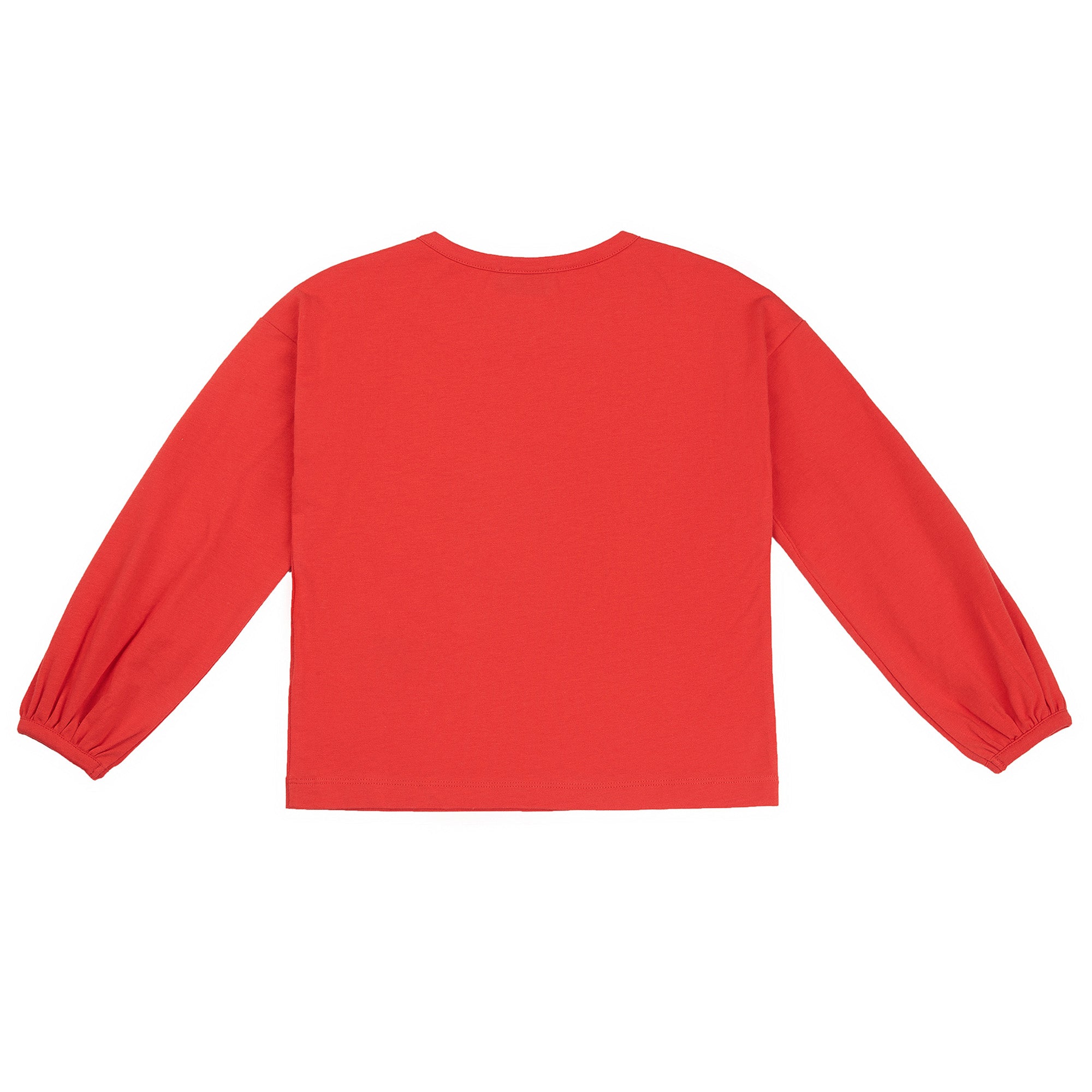 Girls Red Printing Cotton Top