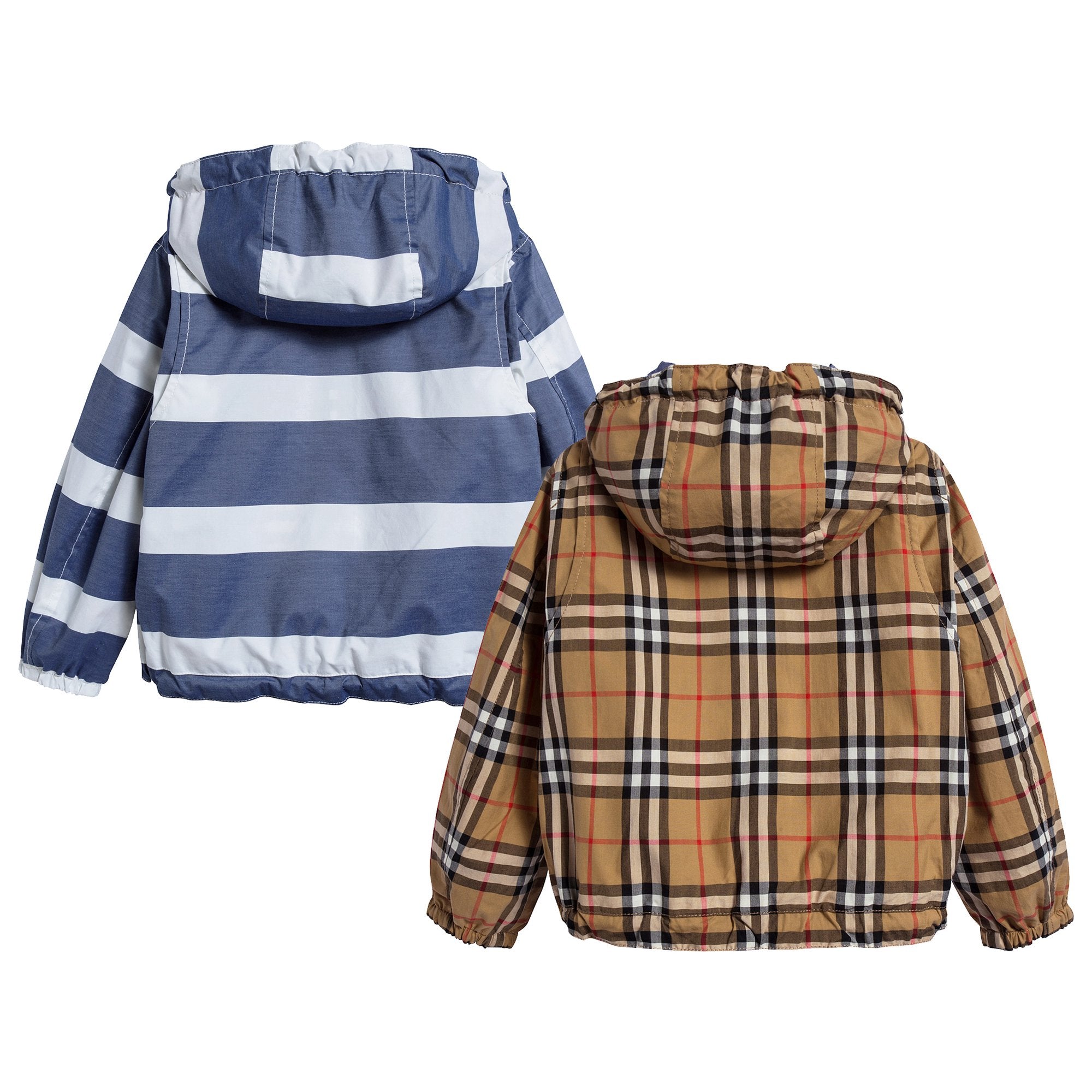 Boys Navy & White Cotton Jacket
