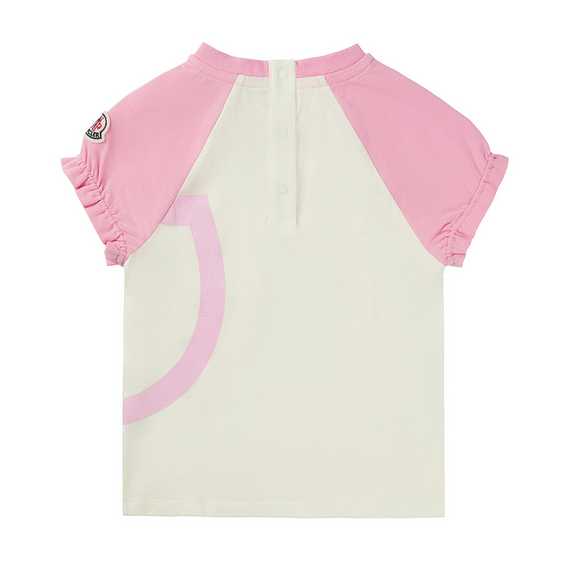 Baby Girls White Logo Cotton T-shirt
