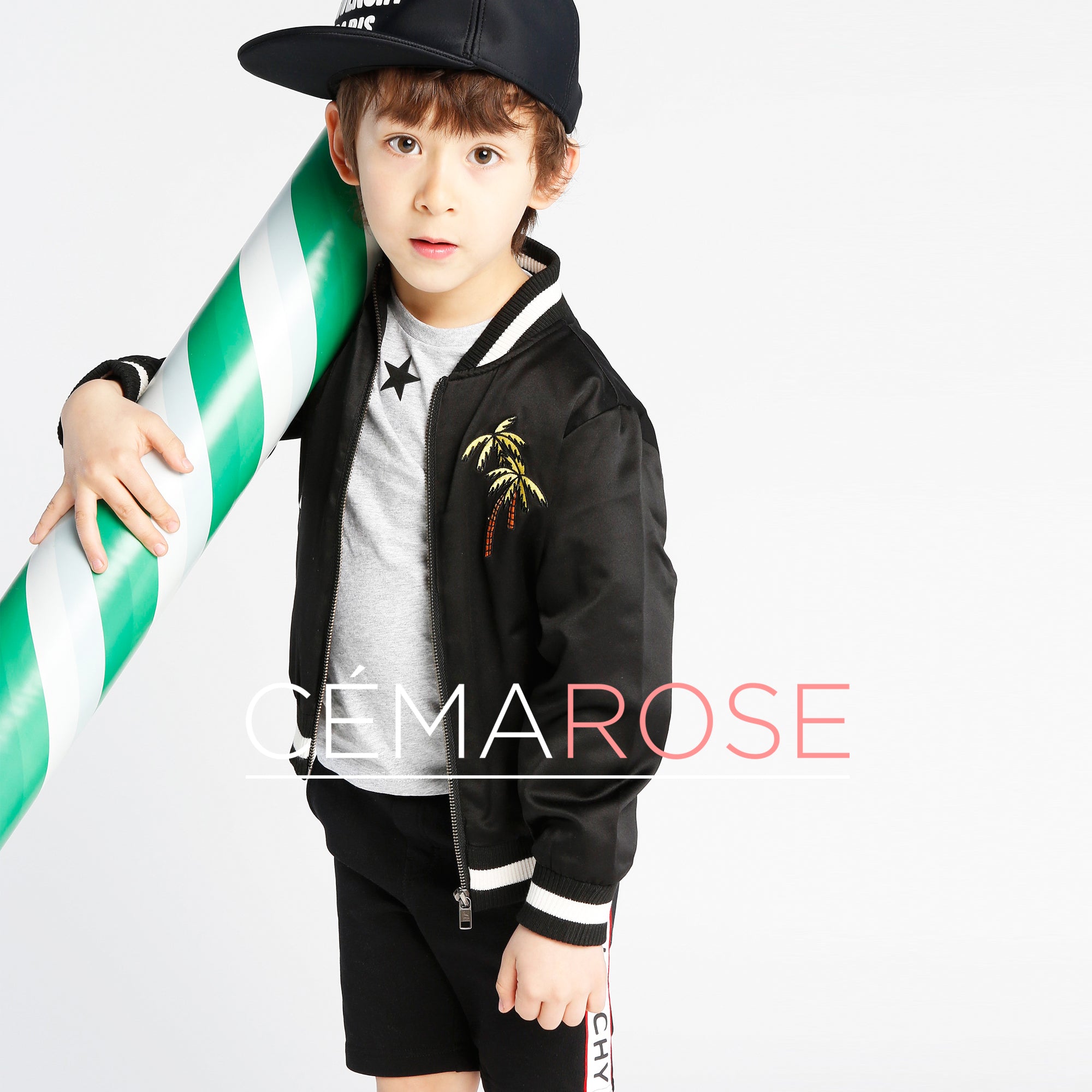 Boys Black Eastwood Bomber Jacket