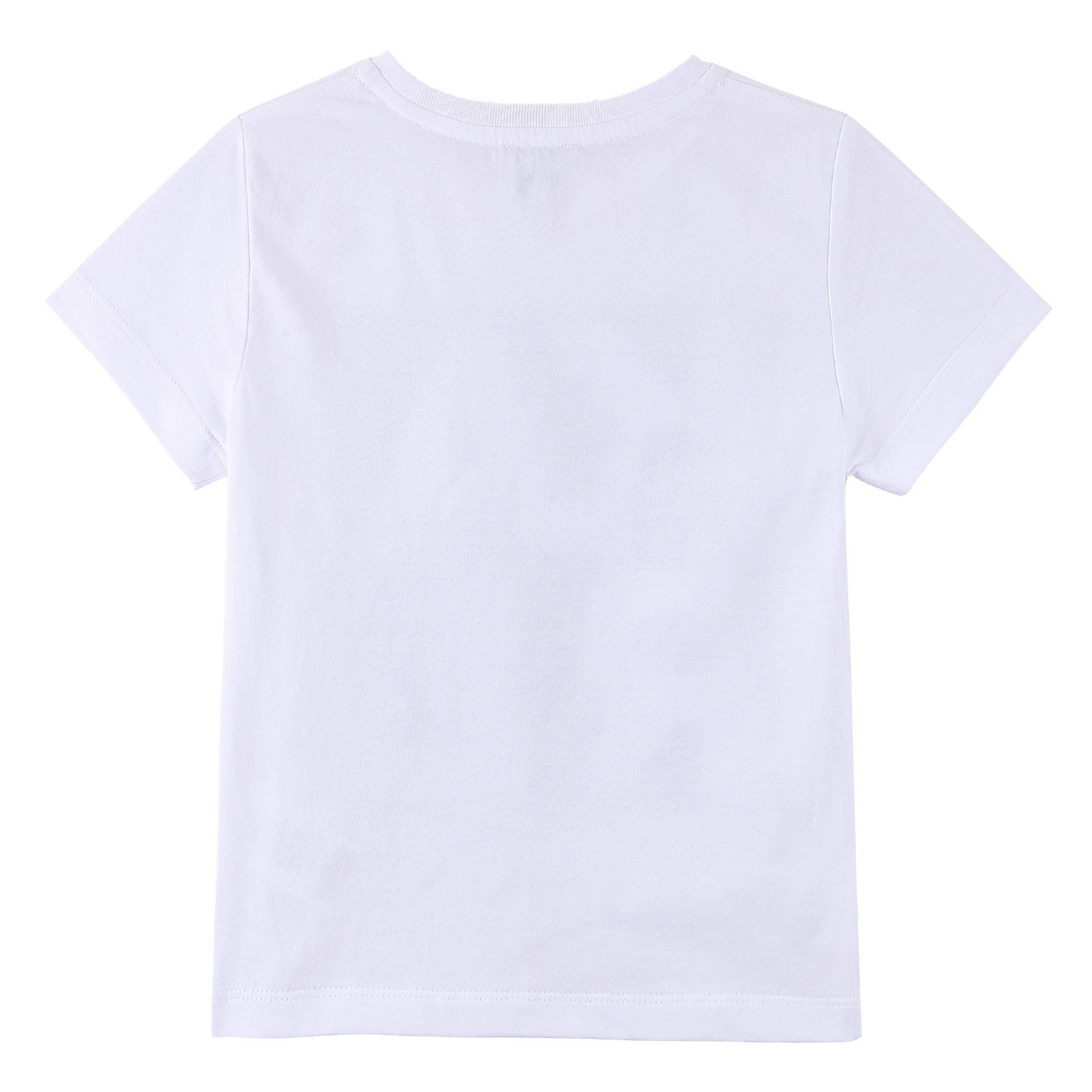 Boys White Cotton T-Shirt With 'KARL' Print Logo - CÉMAROSE | Children's Fashion Store - 2