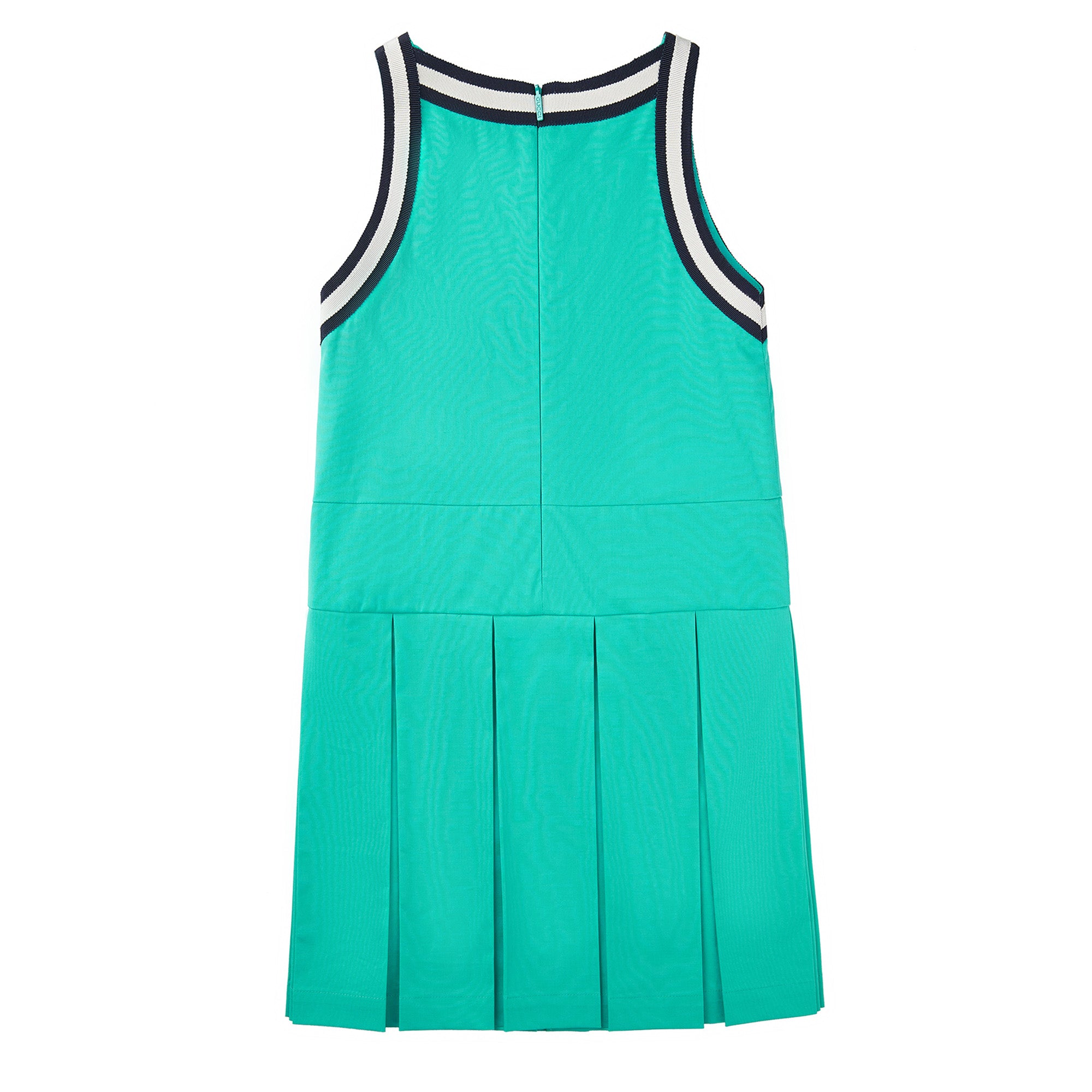 Girls Green Cotton Dress