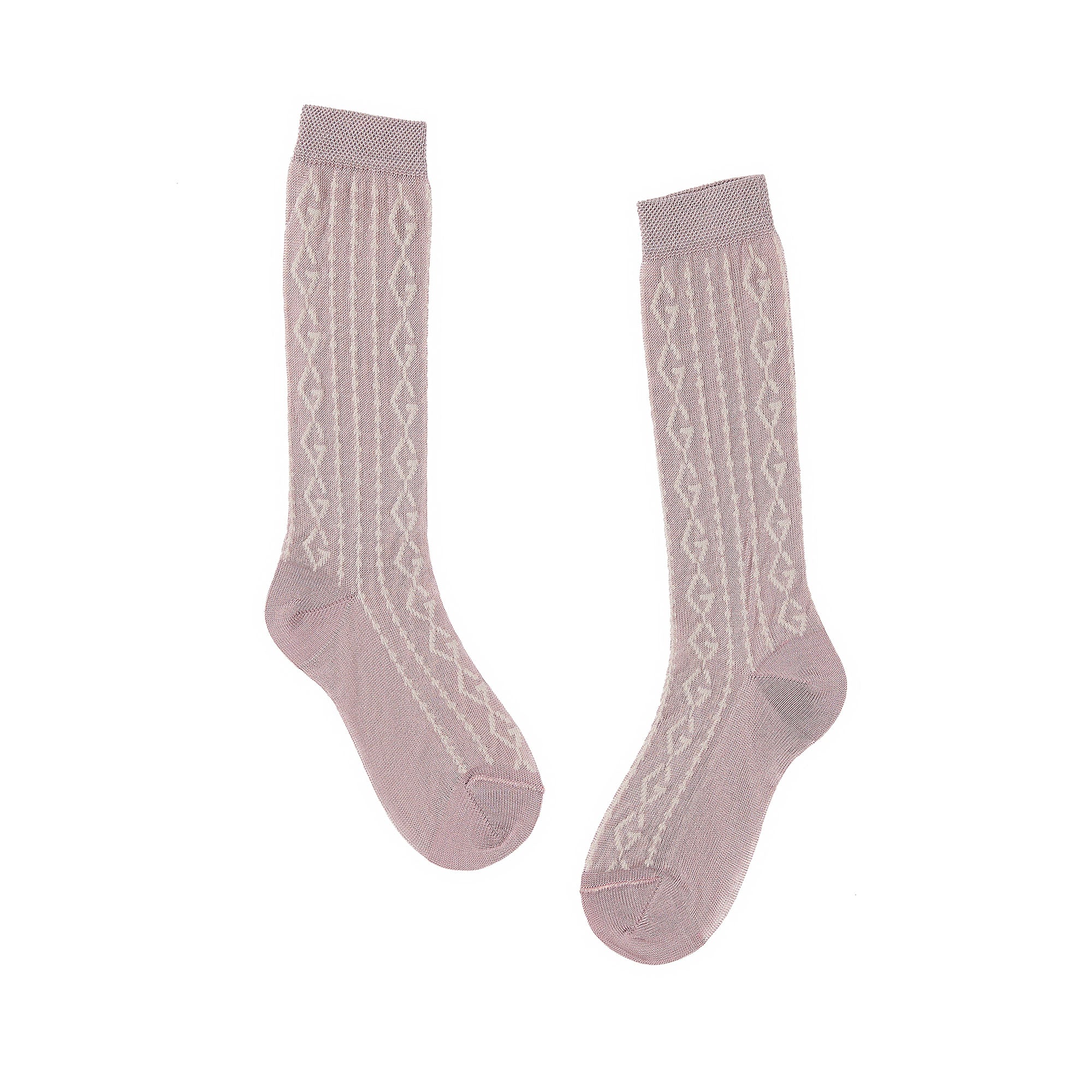 Girls Mauve Cotton Socks