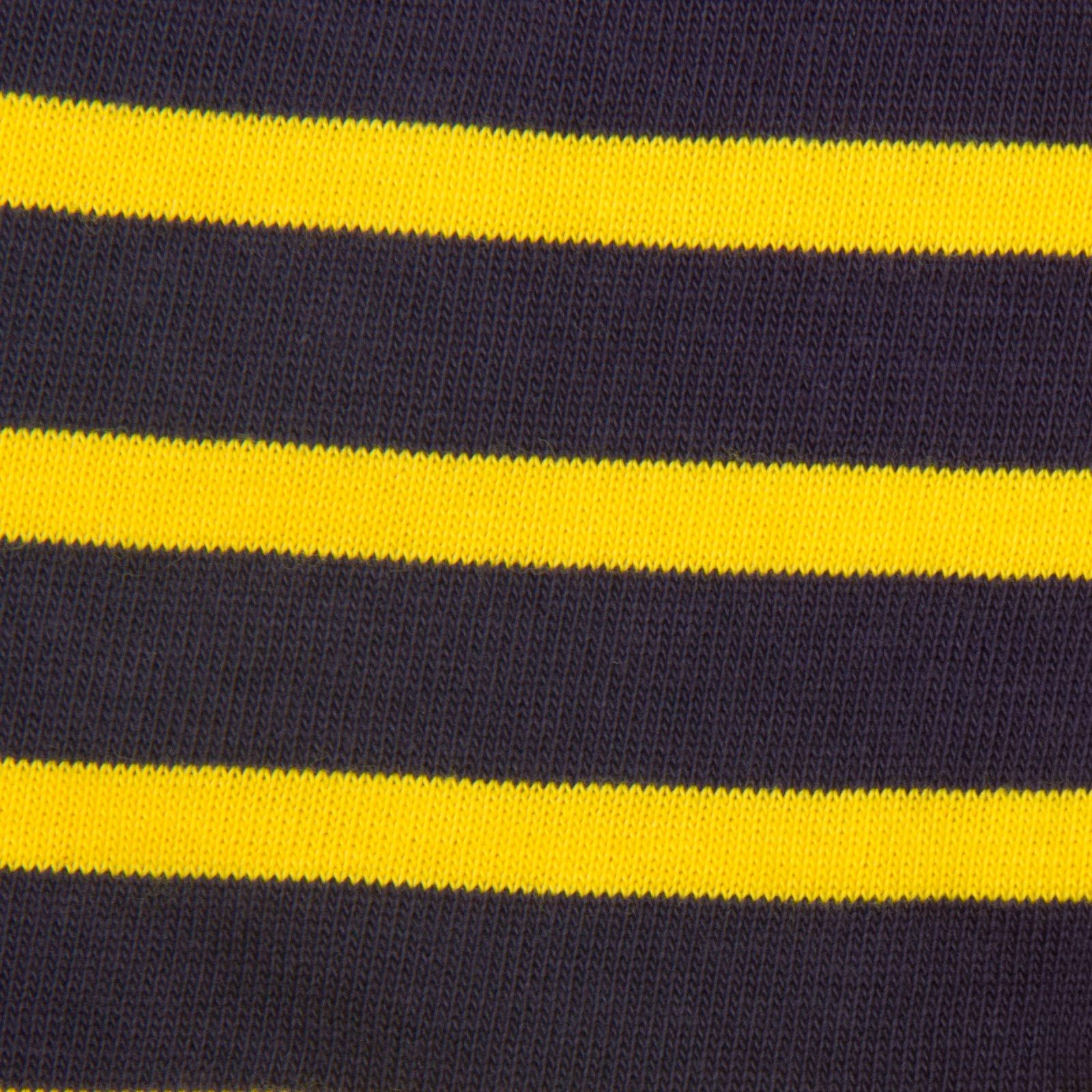 Pudding Baby Navy Blue Trousers With Yellow Stripe - CÉMAROSE | Children's Fashion Store - 2