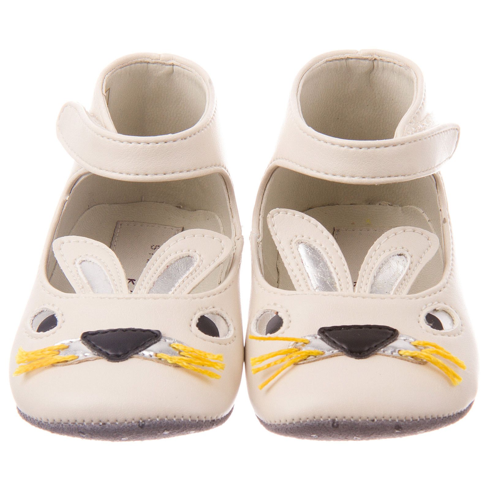 Hopper Baby Girls Beige Bunny Pre-Walker Shoes - CÉMAROSE | Children's Fashion Store - 2