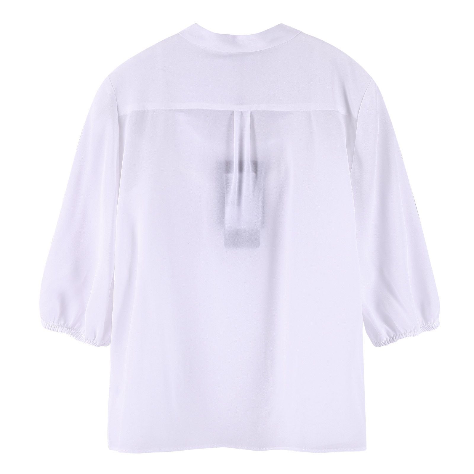 Girls Ivory Ribbon Trims See-Through Blouses - CÉMAROSE | Children's Fashion Store - 2