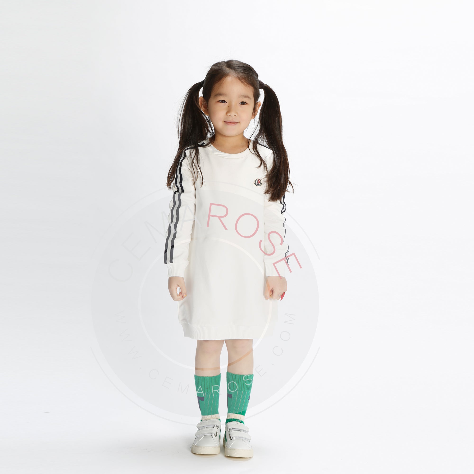 Girls White "Abito" Dress