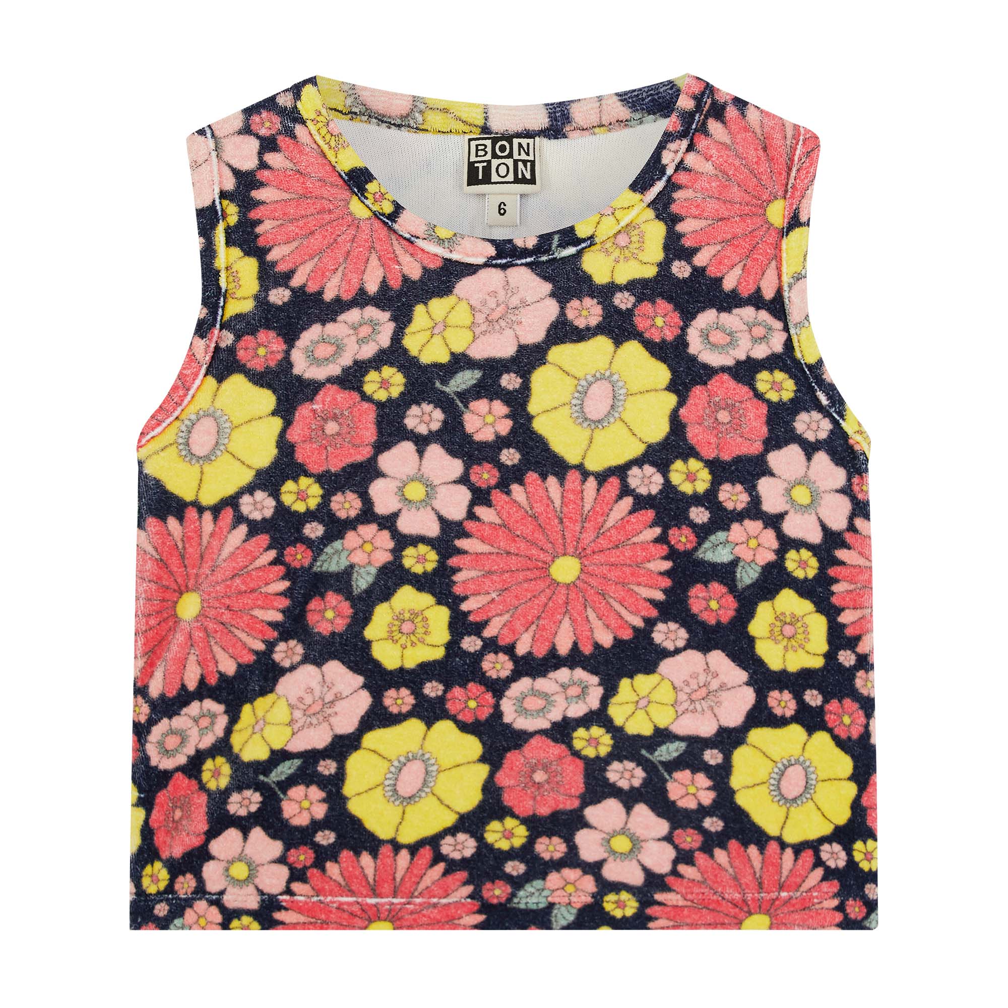 Girls Multicolor Flower Cotton Vest