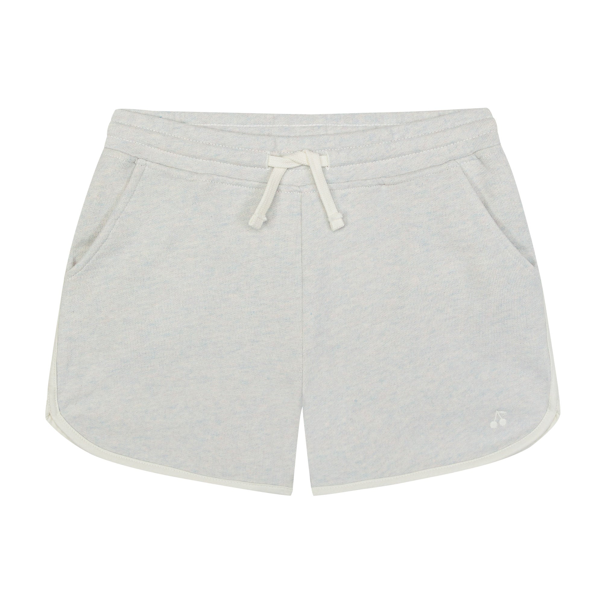 Girls Grey Cotton Shorts