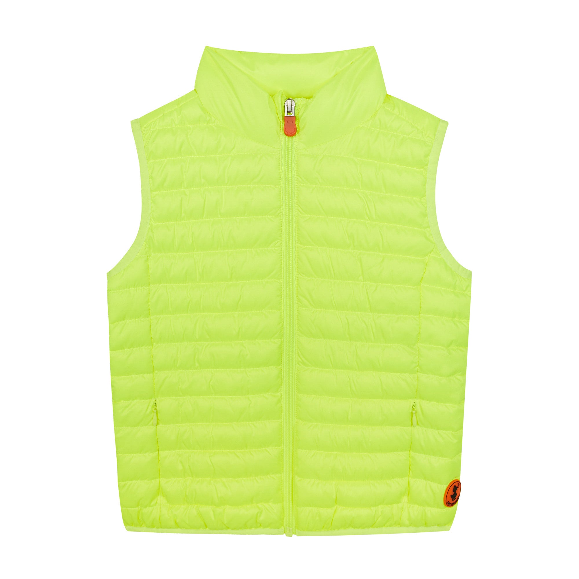 Boys & Girls Fluo Yellow Padded Gilet
