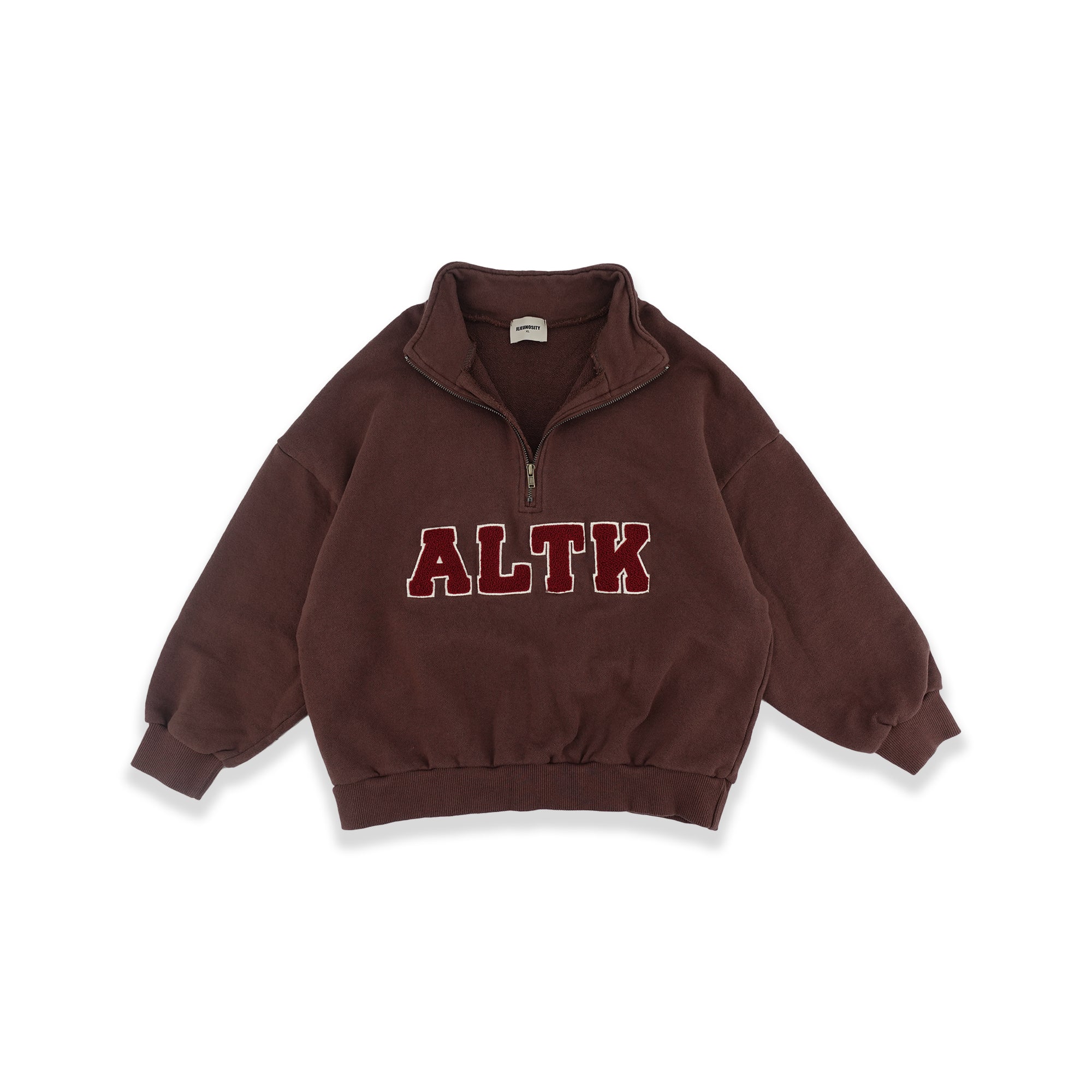 Boys & Girls Brown Logo Cotton Sweatshirt